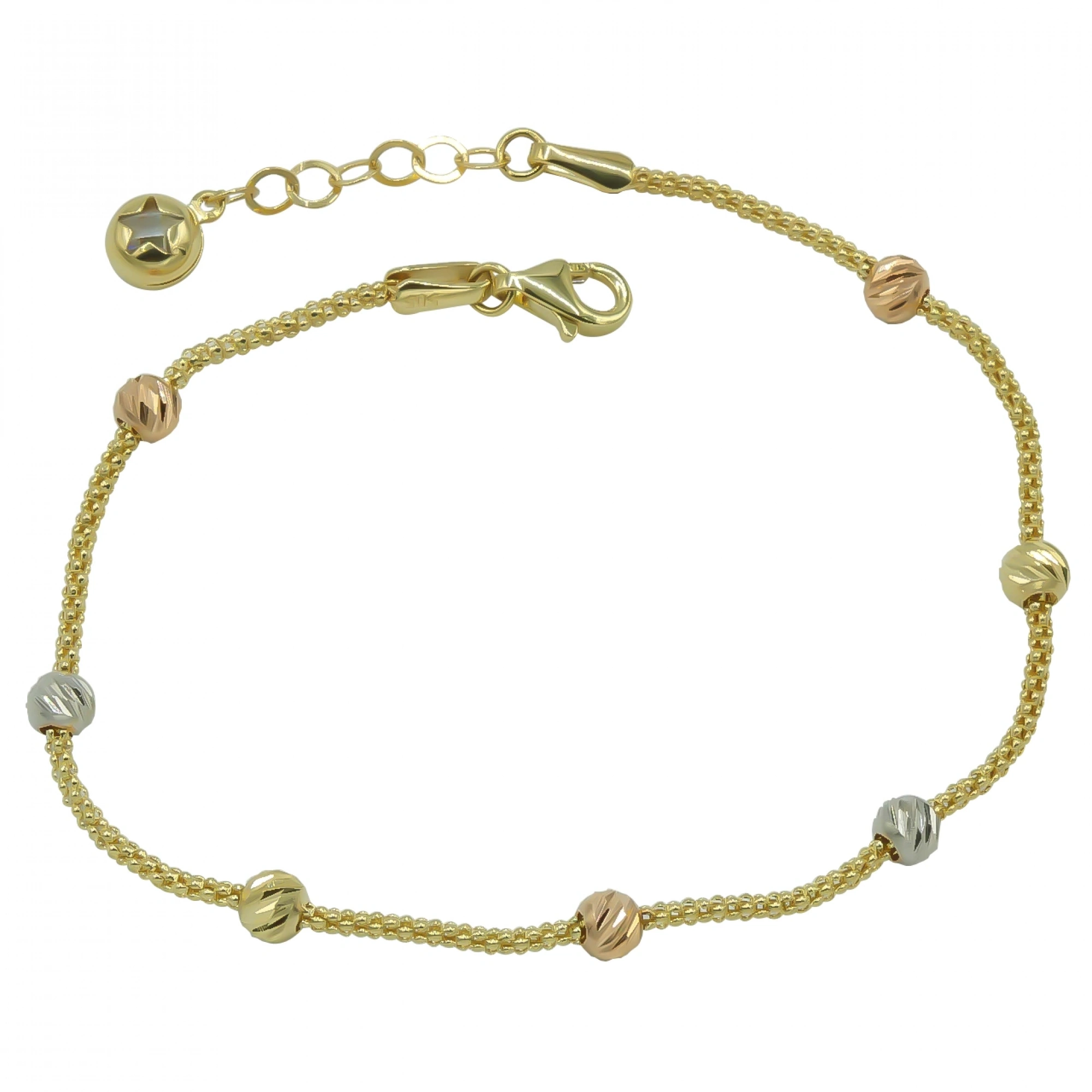 Dorika Toplu 14 Ayar Altın Bileklik