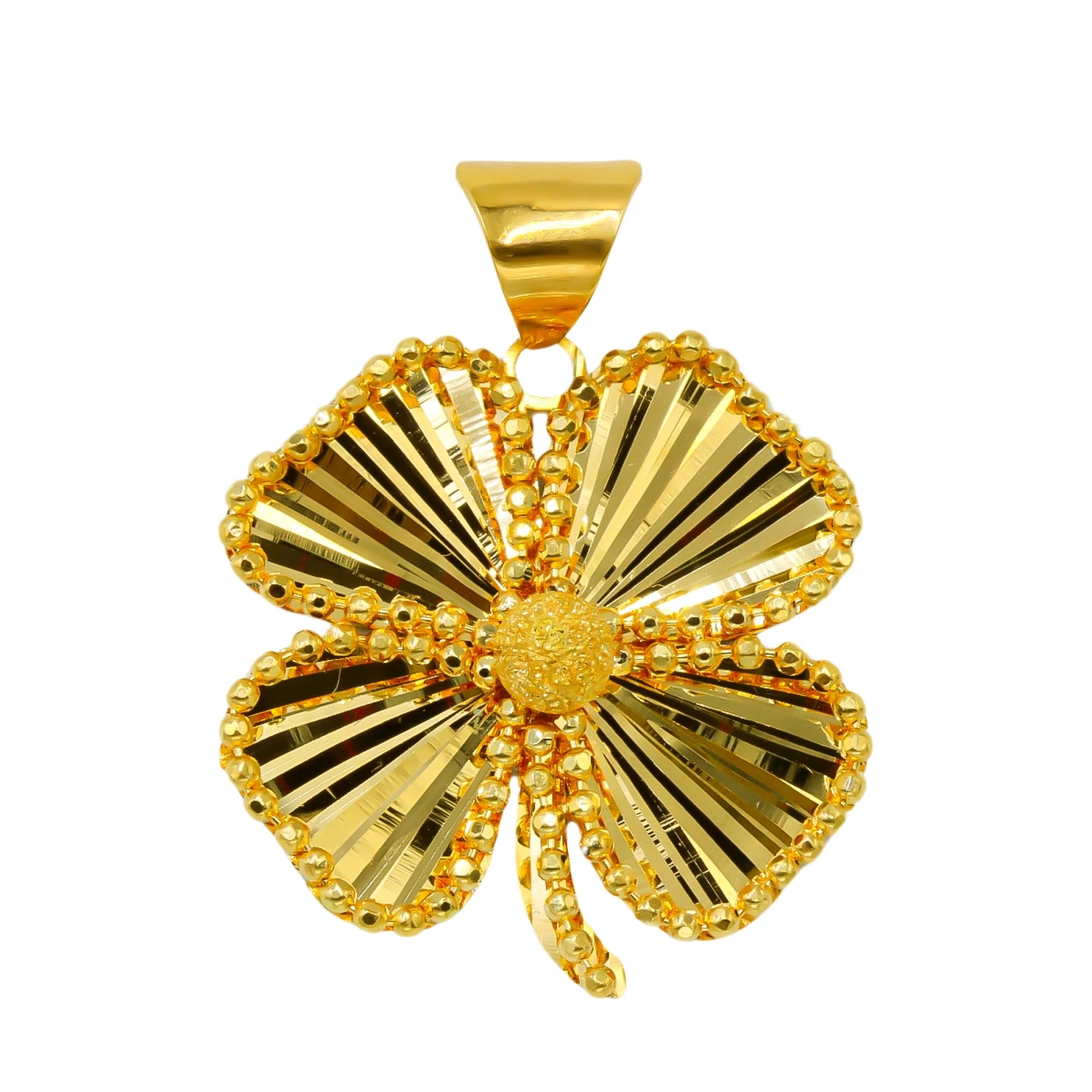 Dorikalı Yonca 22 Ayar Altın Kolye Ucu