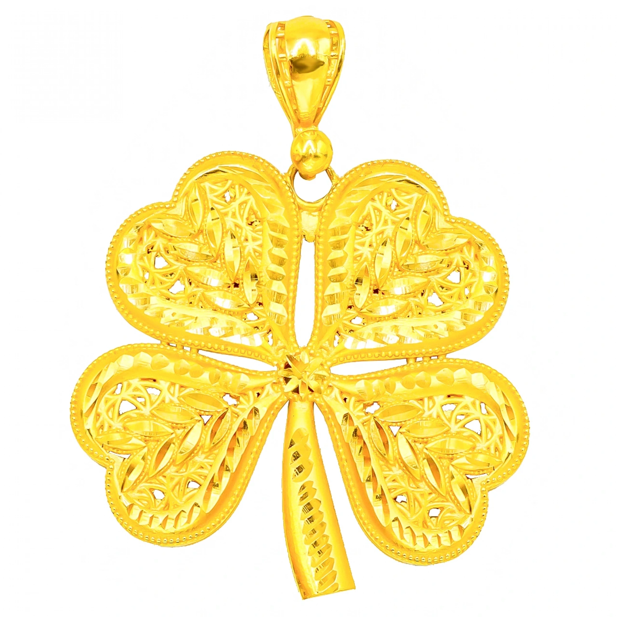 Telkari Yonca 22 Ayar Altın Kolye Ucu