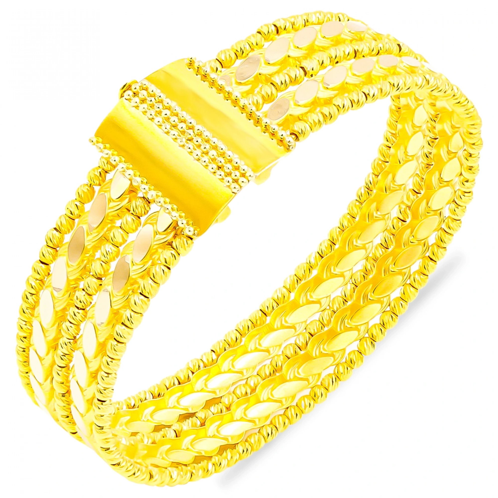 Dubai Model 14 Ayar Kelepçe Bilezik