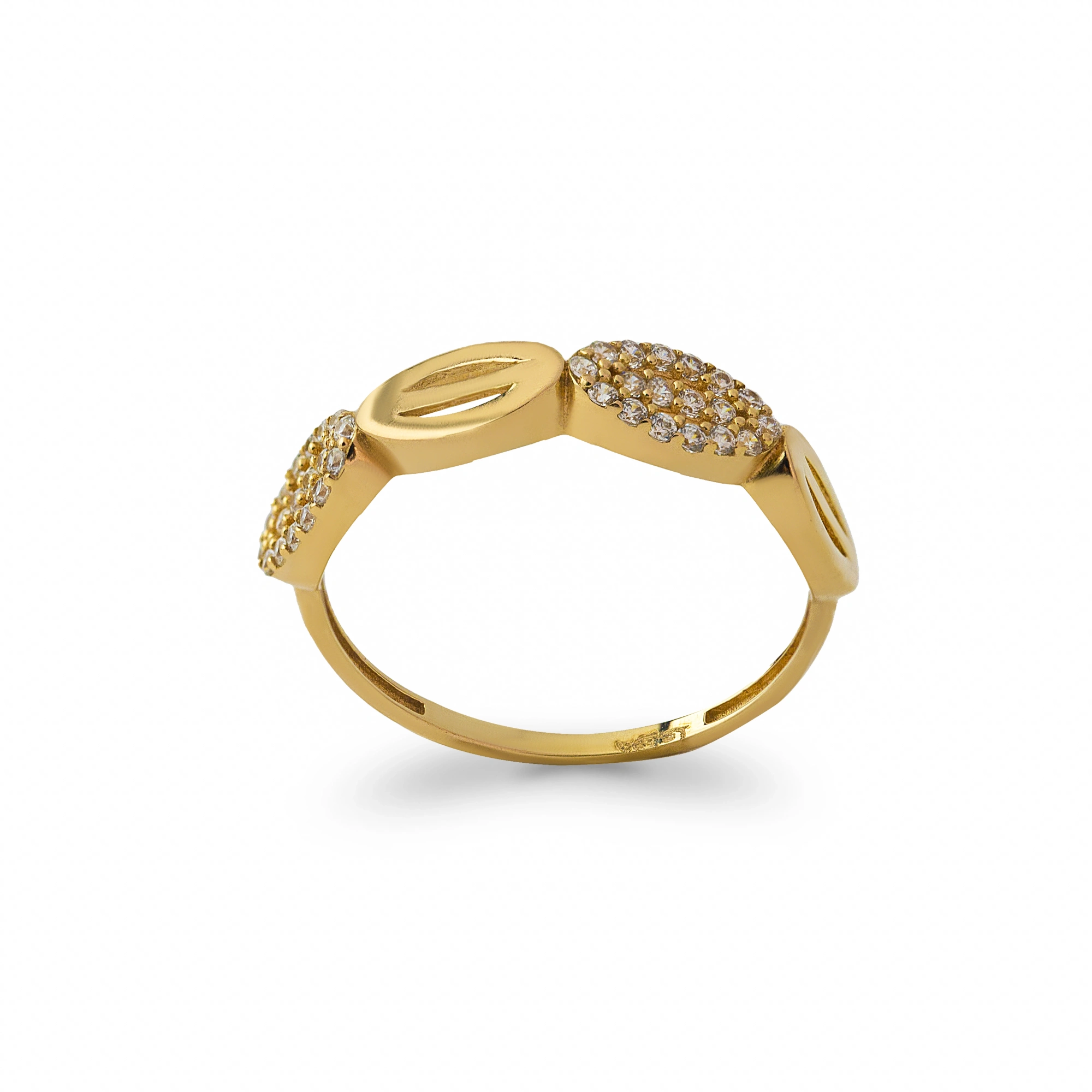 Elegance 8 Ayar Altın Yüzük