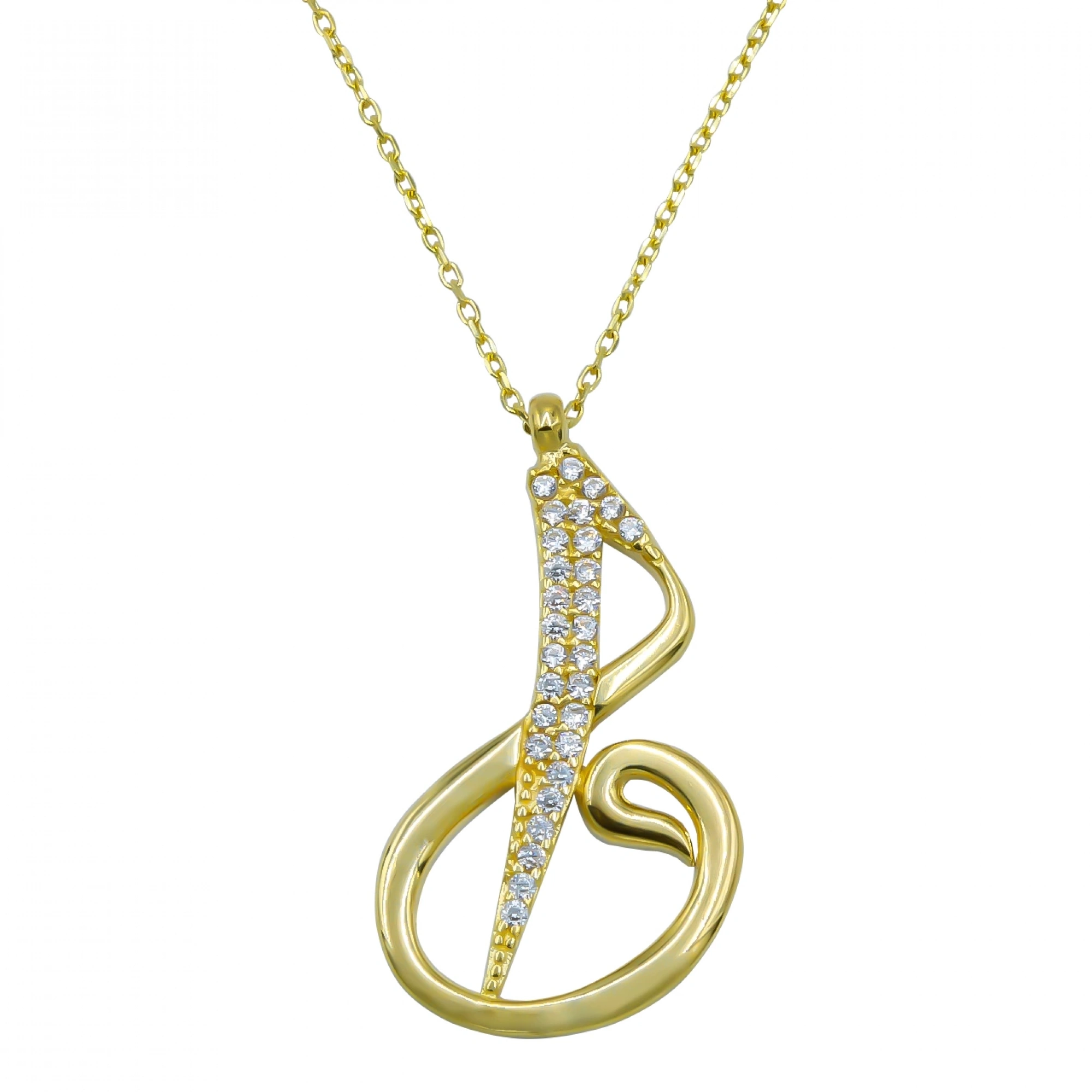 Elif Vav 8 Ayar Altın Kolye