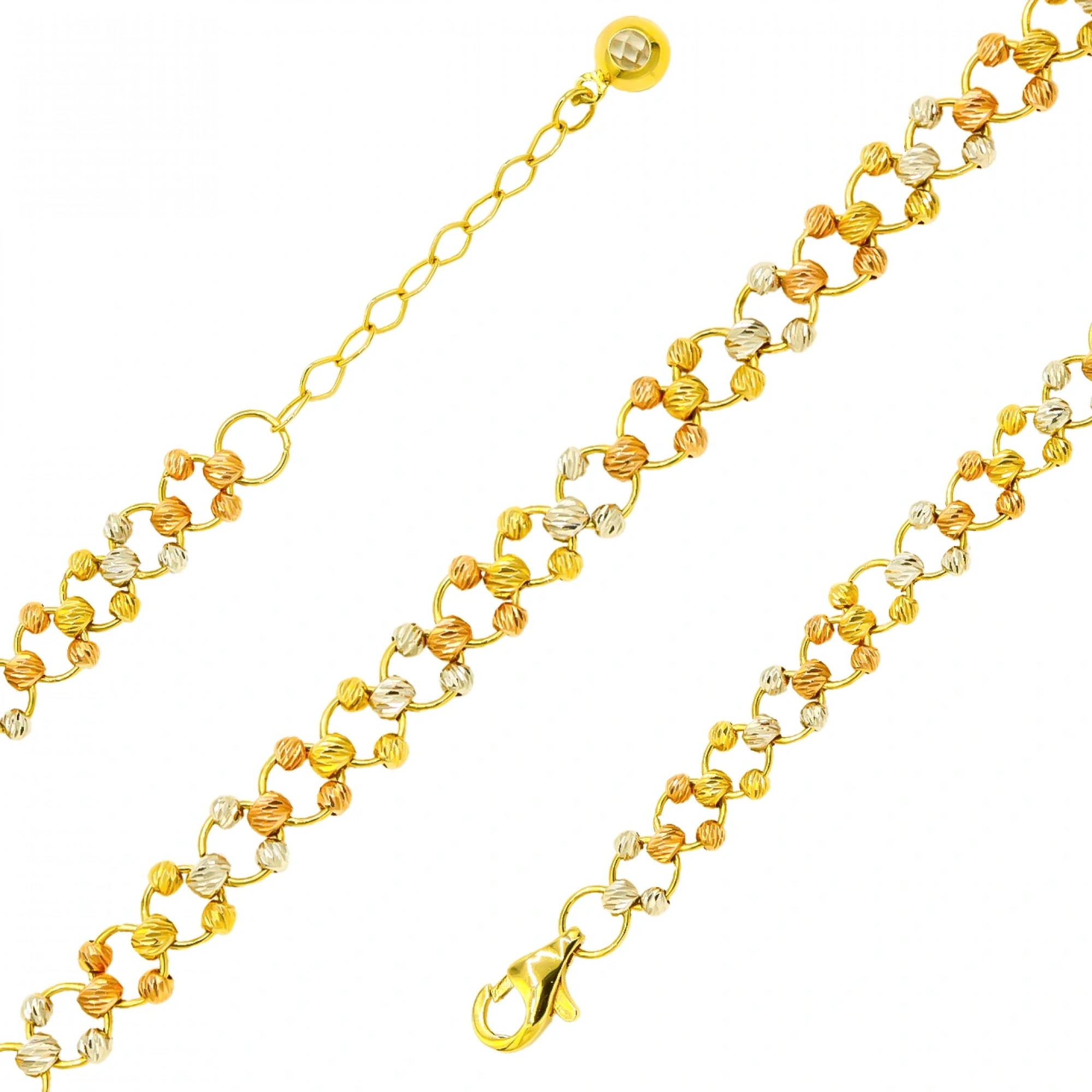 Halka Dorika 14 Ayar Altın Bileklik