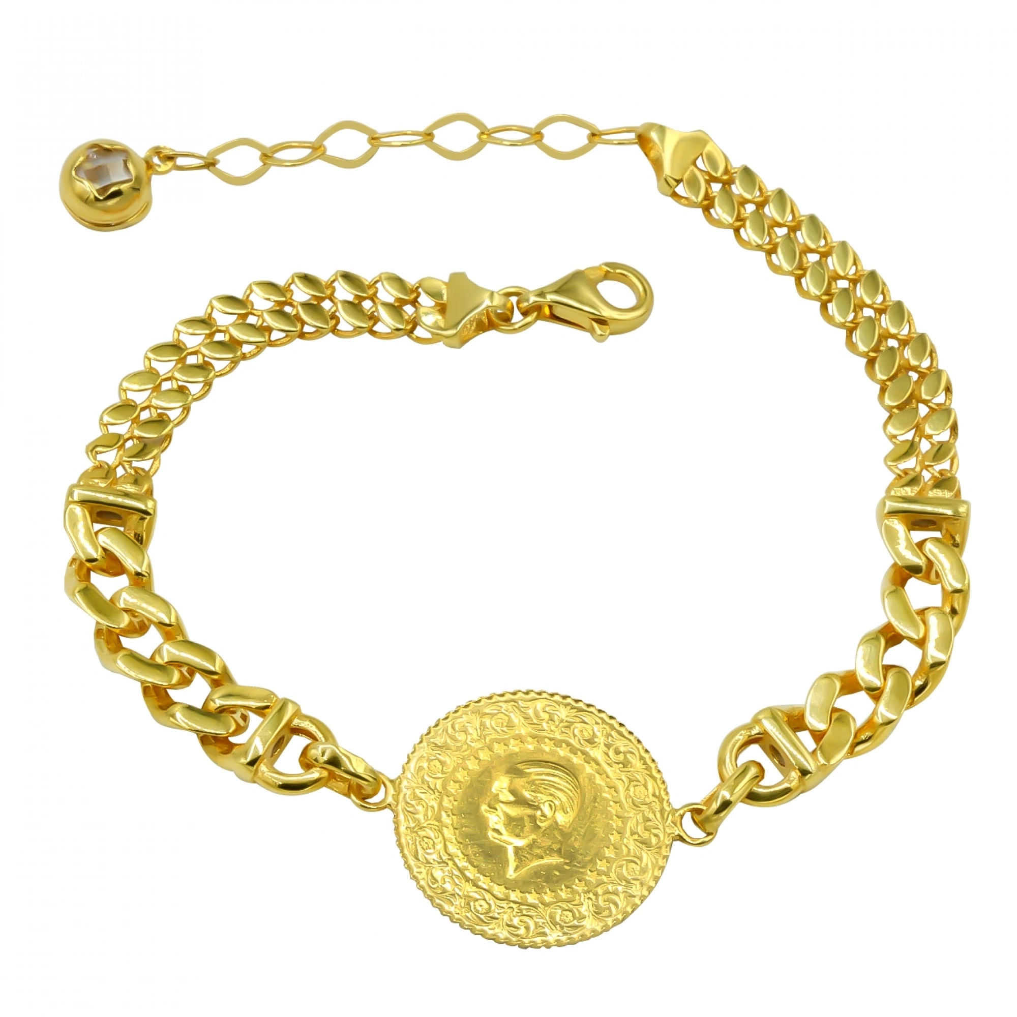 Gurmet Zincirli 14 Ayar Altın Bileklik