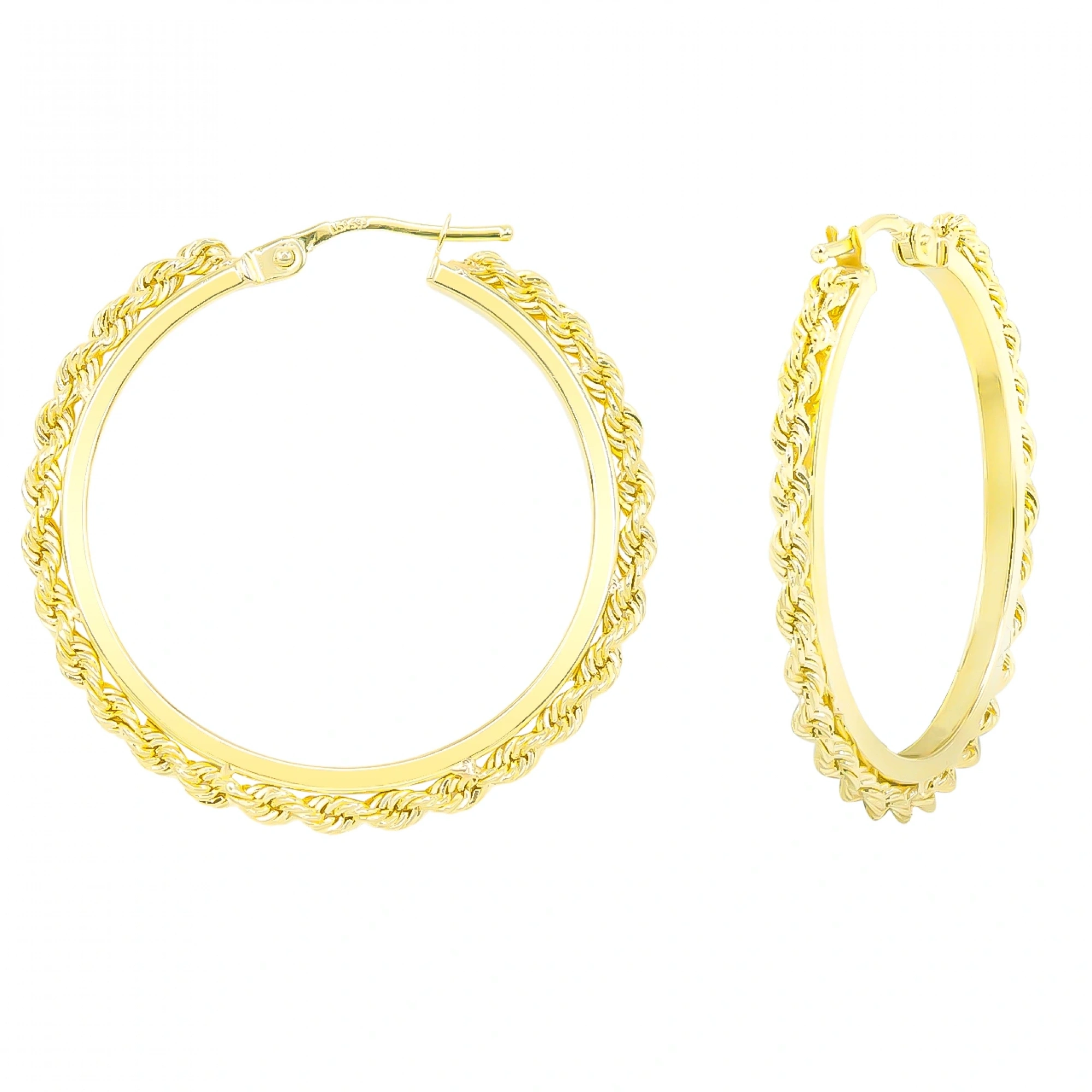 Burgu Model 14 Ayar Halka Altın Küpe