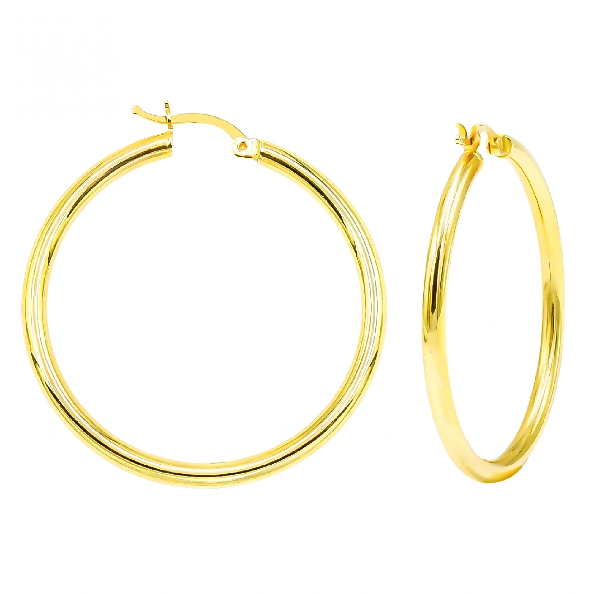 Halka 14 Ayar Halka Altın Küpe