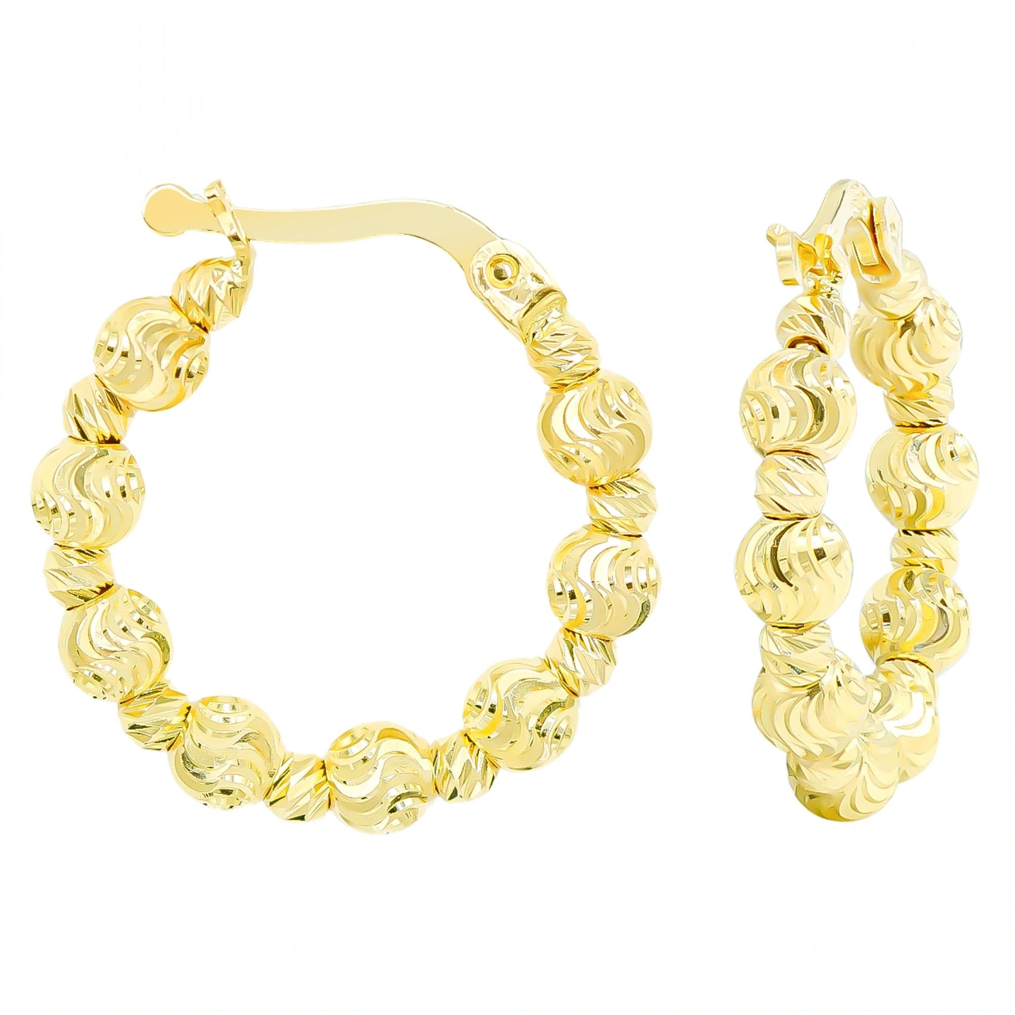 Dorika 14 Ayar Halka Altın Küpe