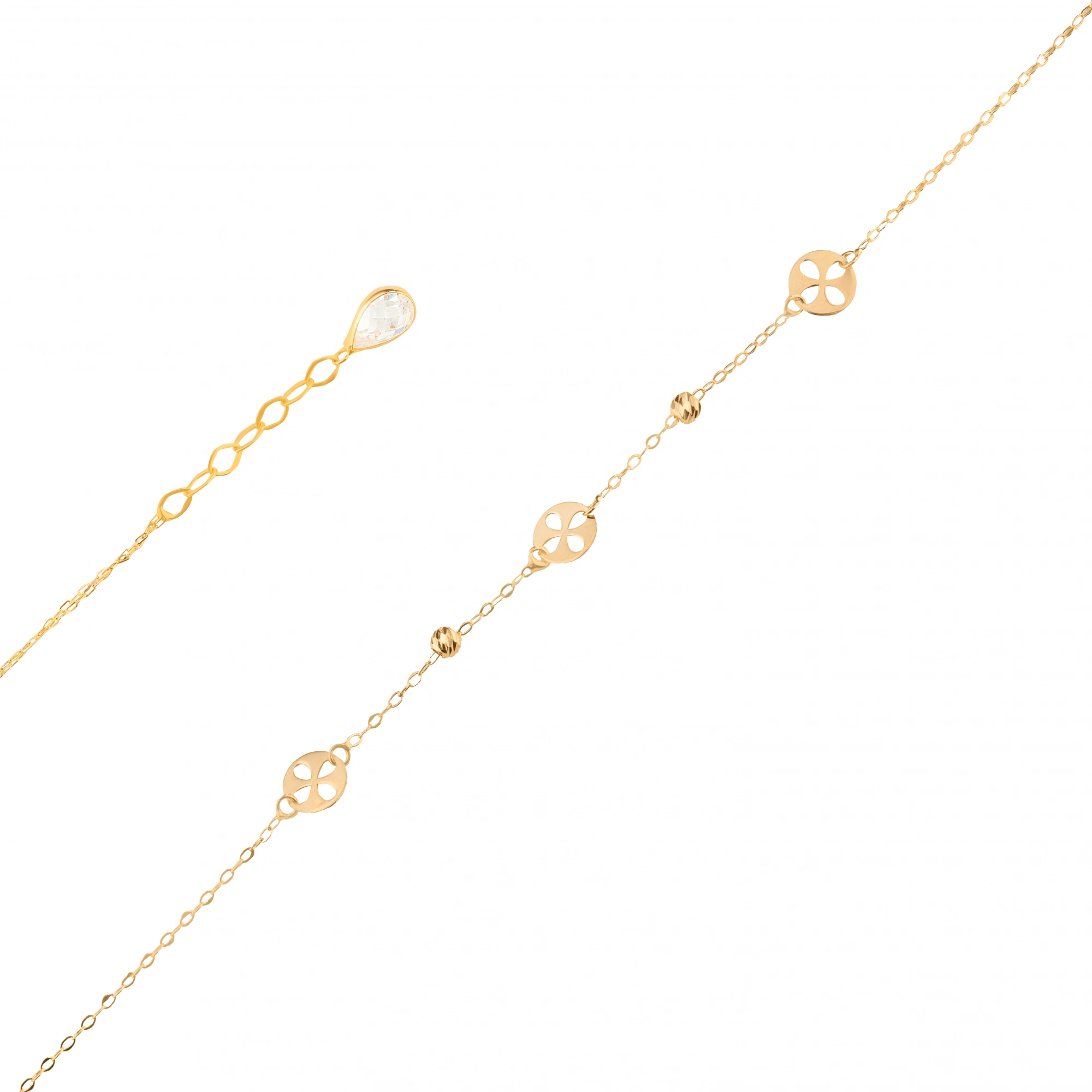 Halka Figürlü 14 Ayar Altın Bileklik