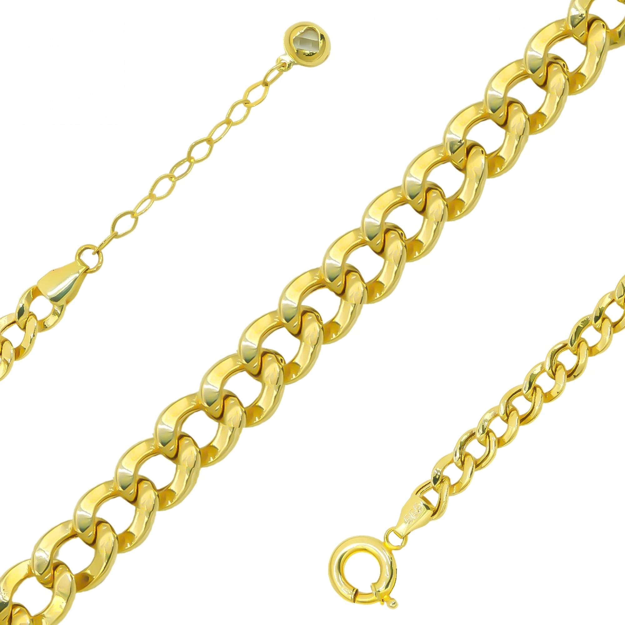 Halka Model 14 Ayar Altın Bileklik