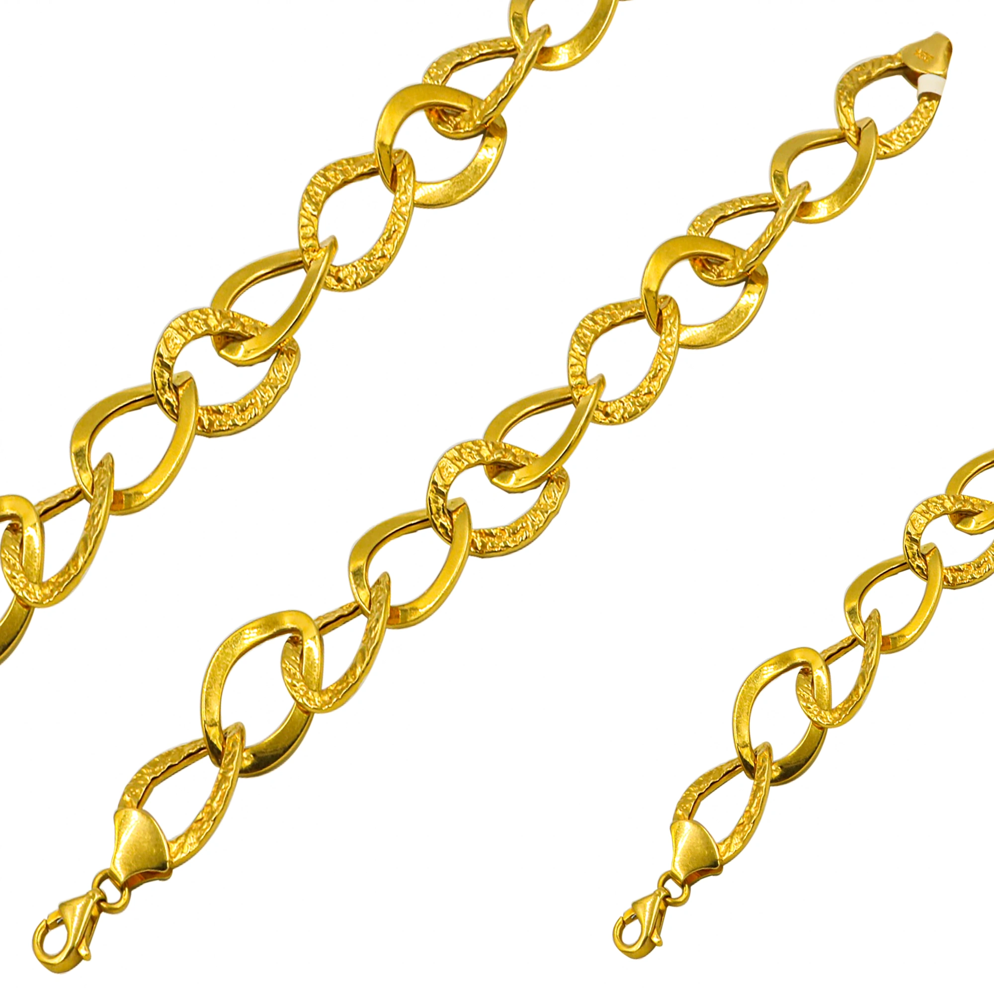 Halkalı 22 Ayar Altın Bileklik