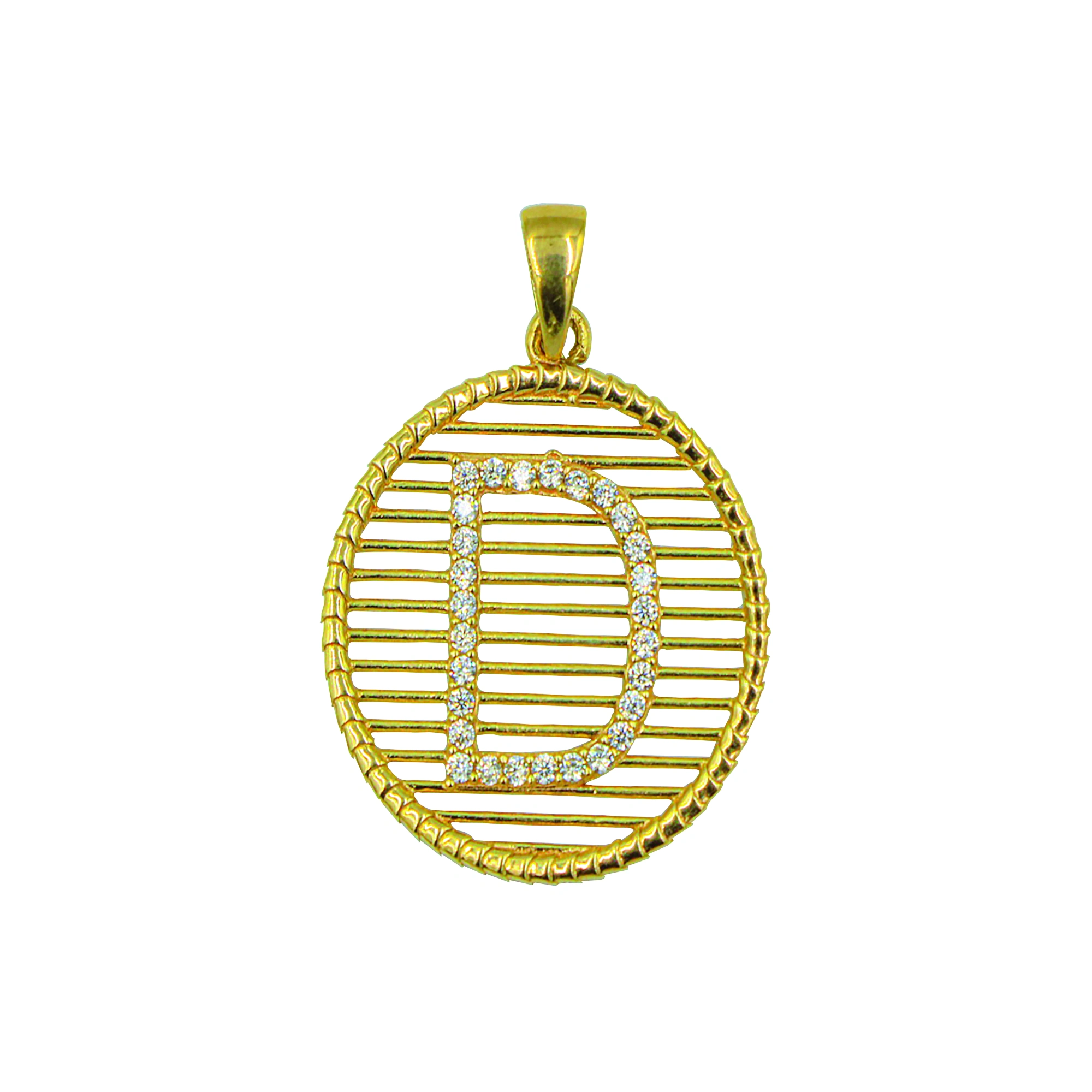 Harfli 8 Ayar Altın Kolye Ucu (Her Harf Mevcut)