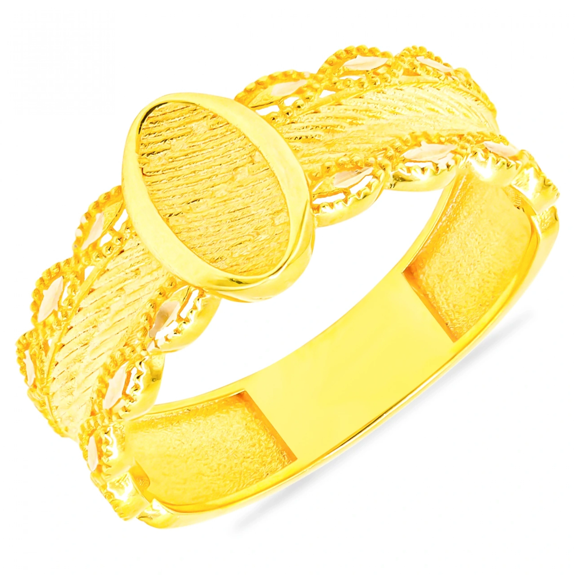 Hasır 14 Ayar Altın Yüzük