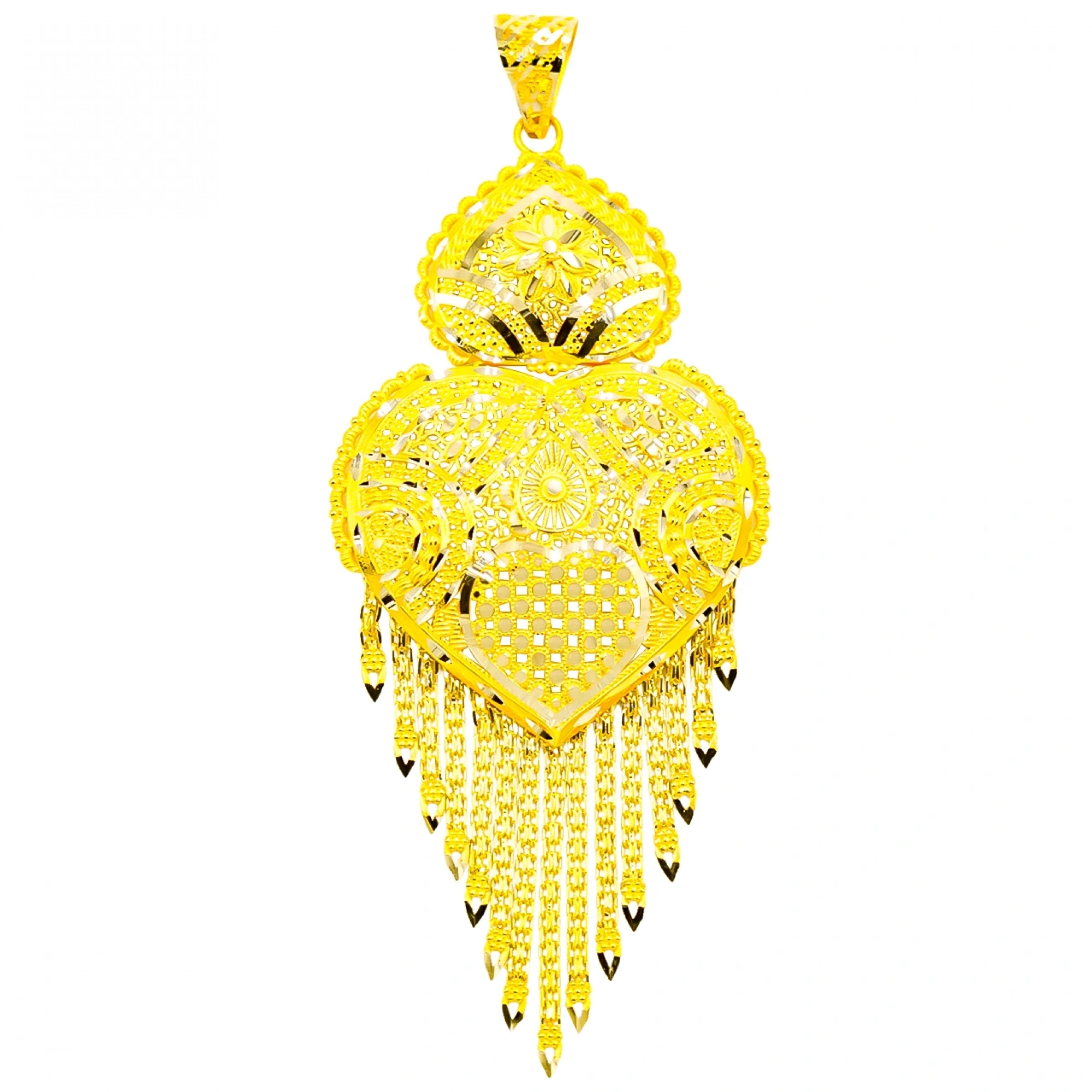 Büyük Hint İşi 14 Ayar Kolye Ucu