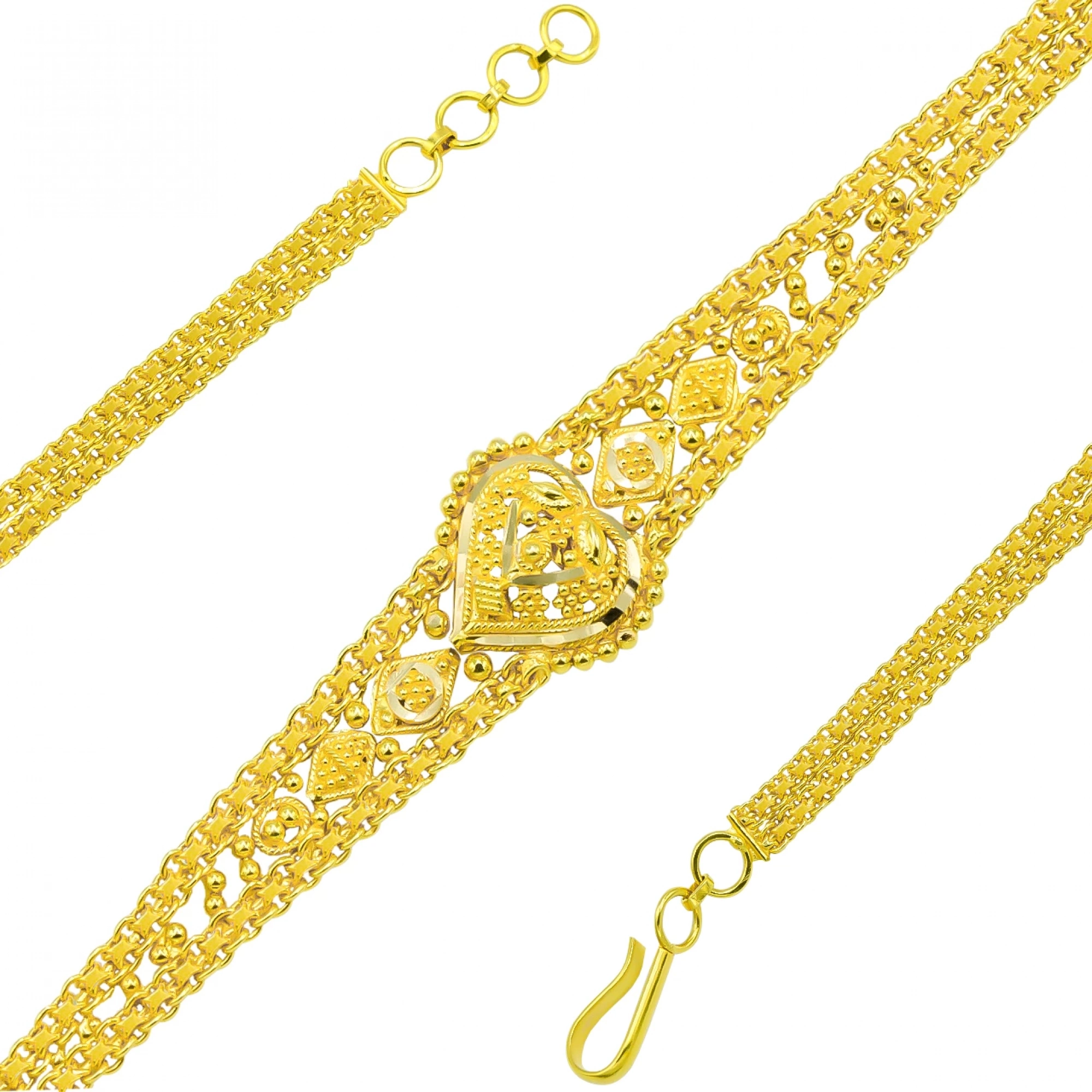 Hint İşi14 Ayar Altın Bileklik