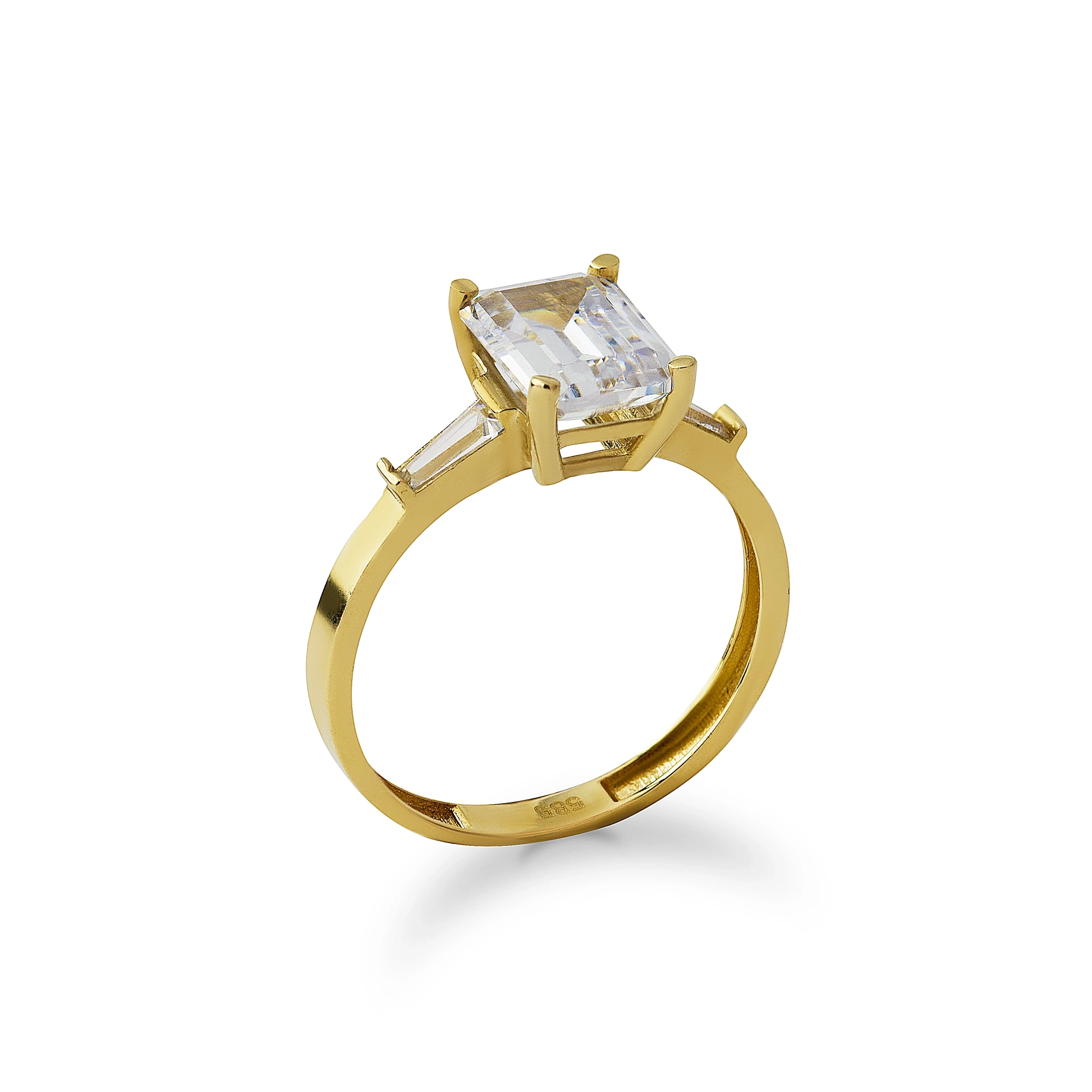 İnce Baget 14 Ayar Altın Yüzük