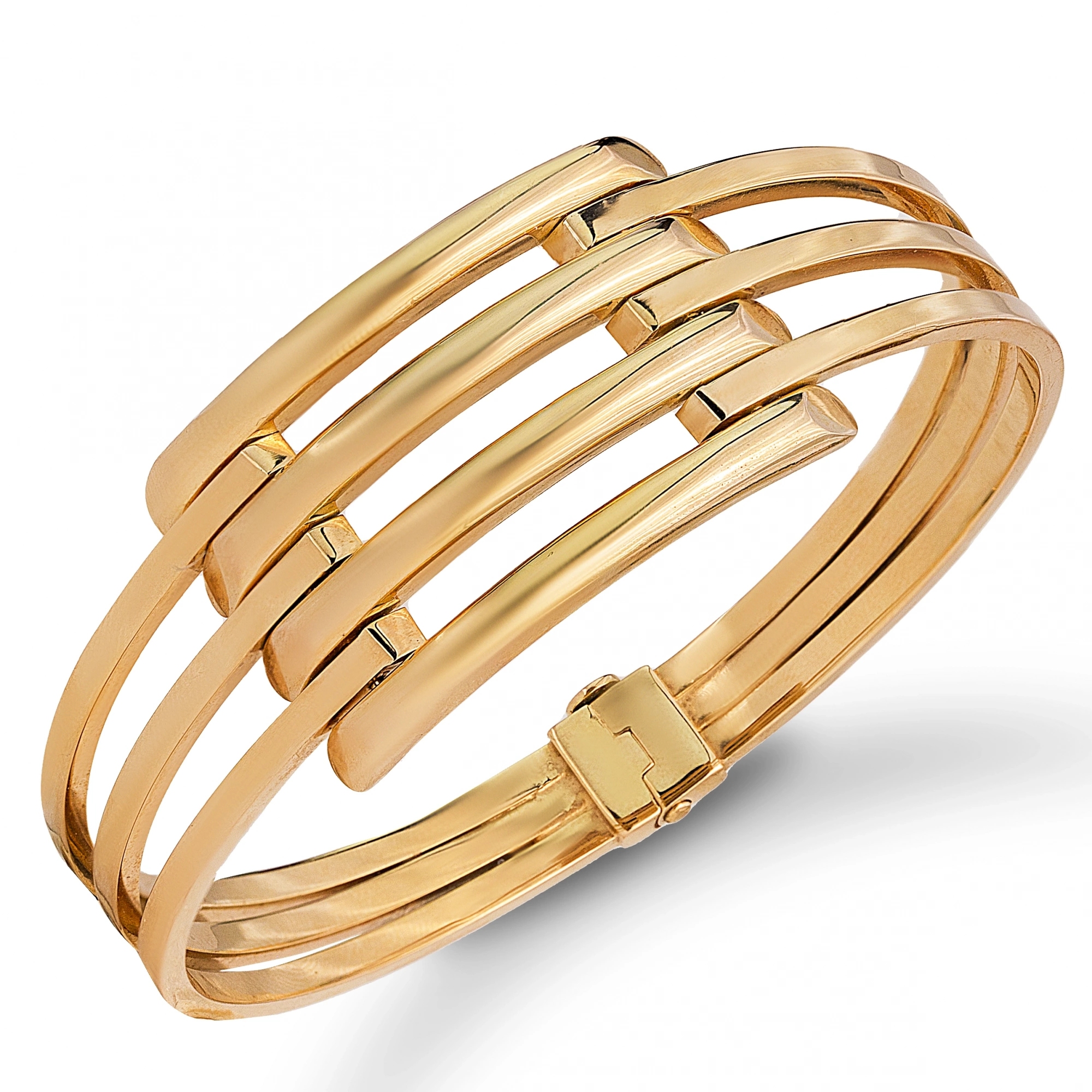 Kaburga 8 Ayar Altın Kelepçe Bilezik