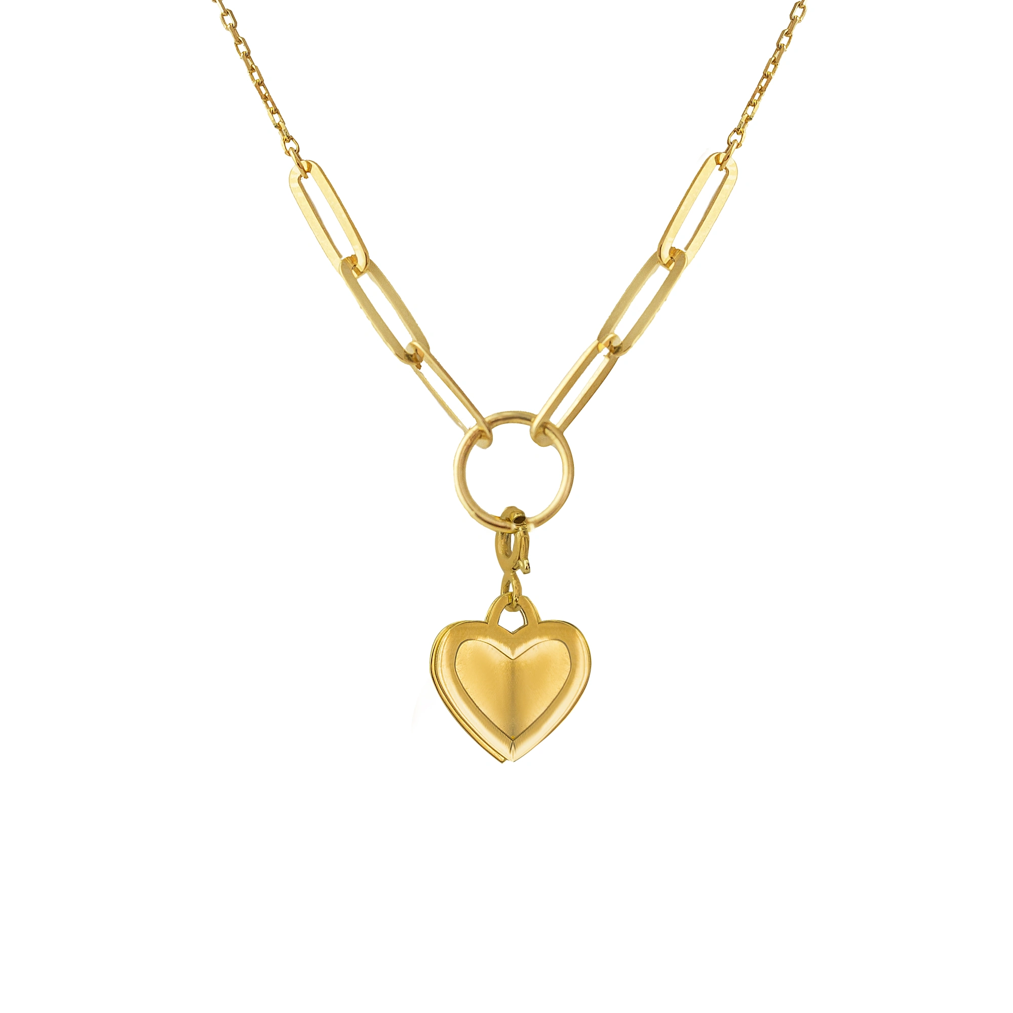Kalp Model 14 Ayar Altın Kolye