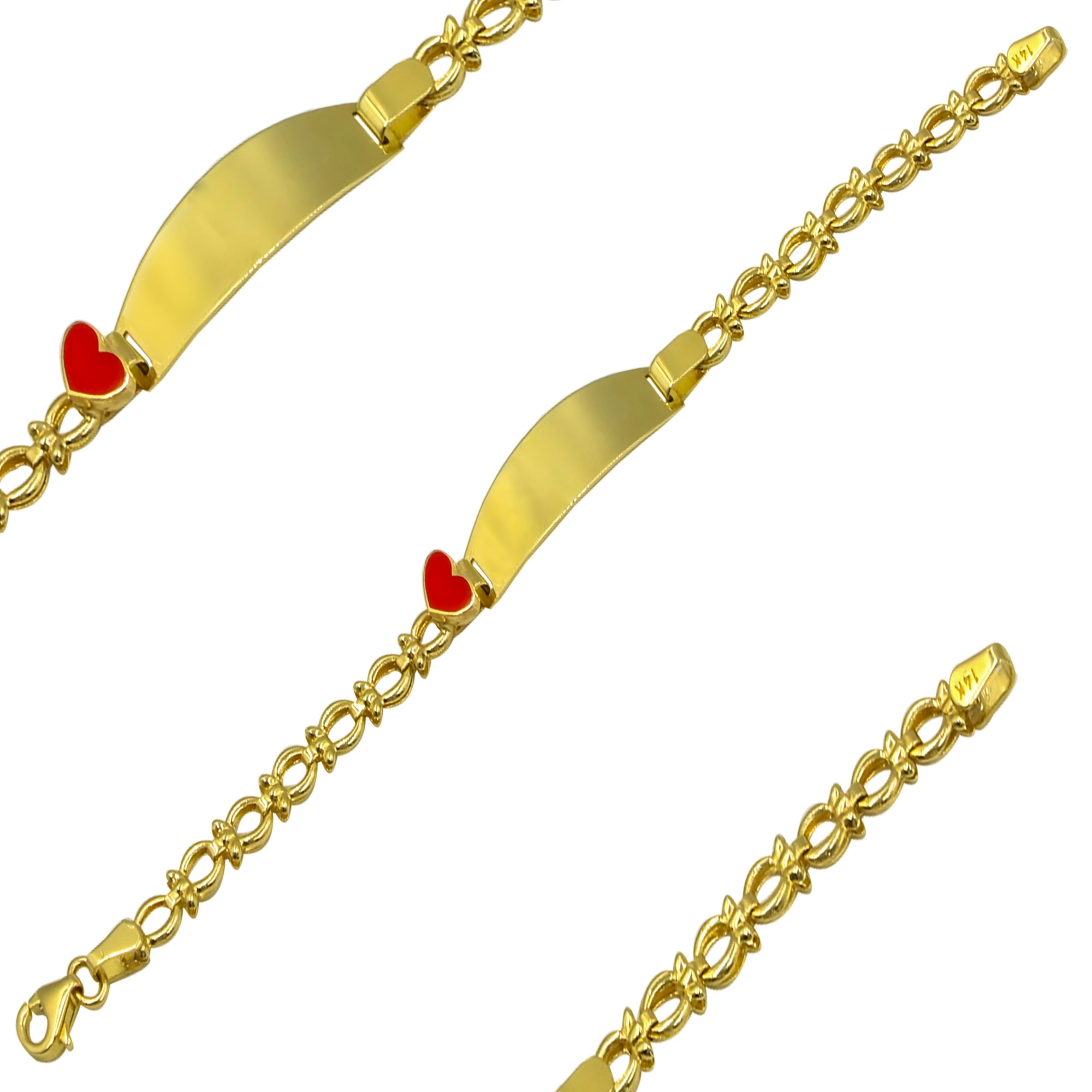 Kalpli 14 Ayar Altın Çocuk Künyesi