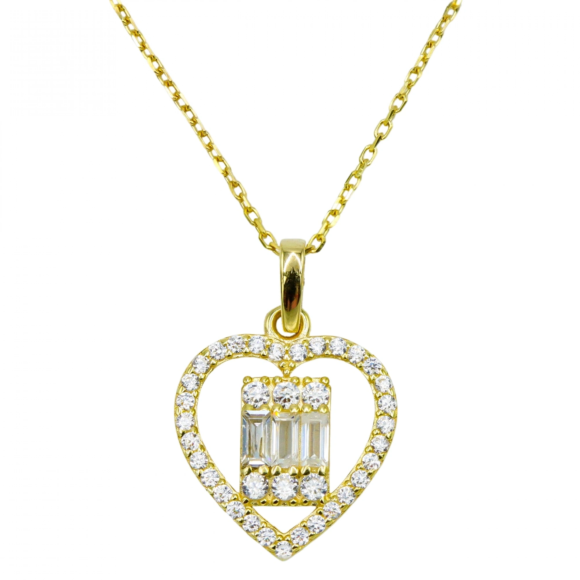 Kalpli Baget 8 Ayar Altın Kolye