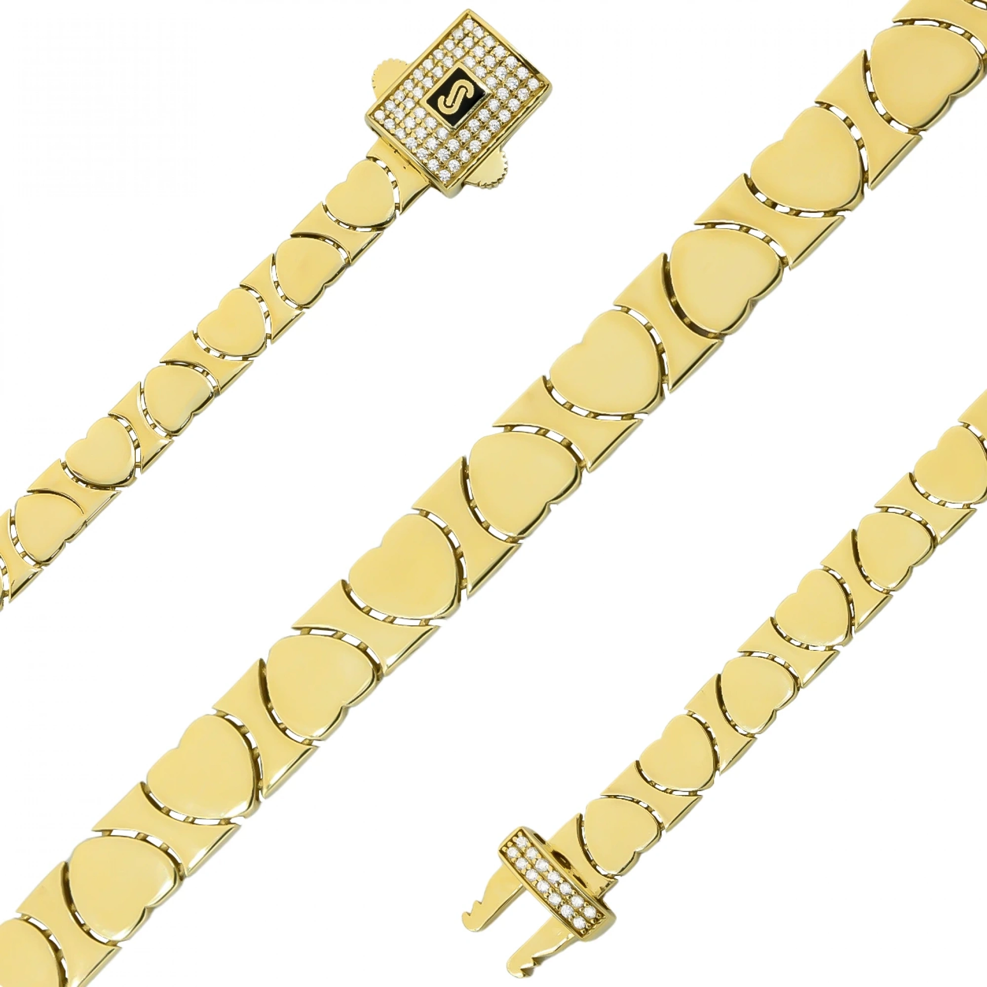 Kalpli Modern 14 Ayar Altın Bileklik