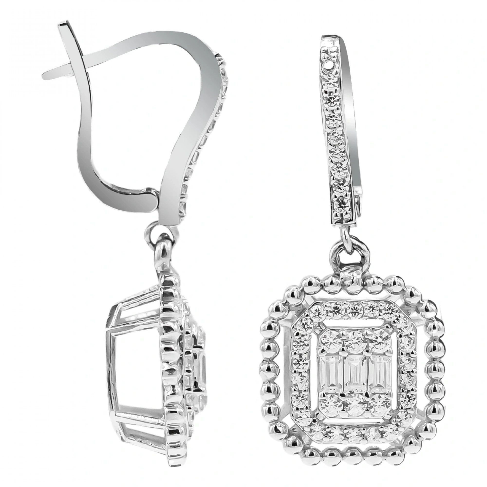 Baget 14 Ayar Sallantılı Altın Küpe