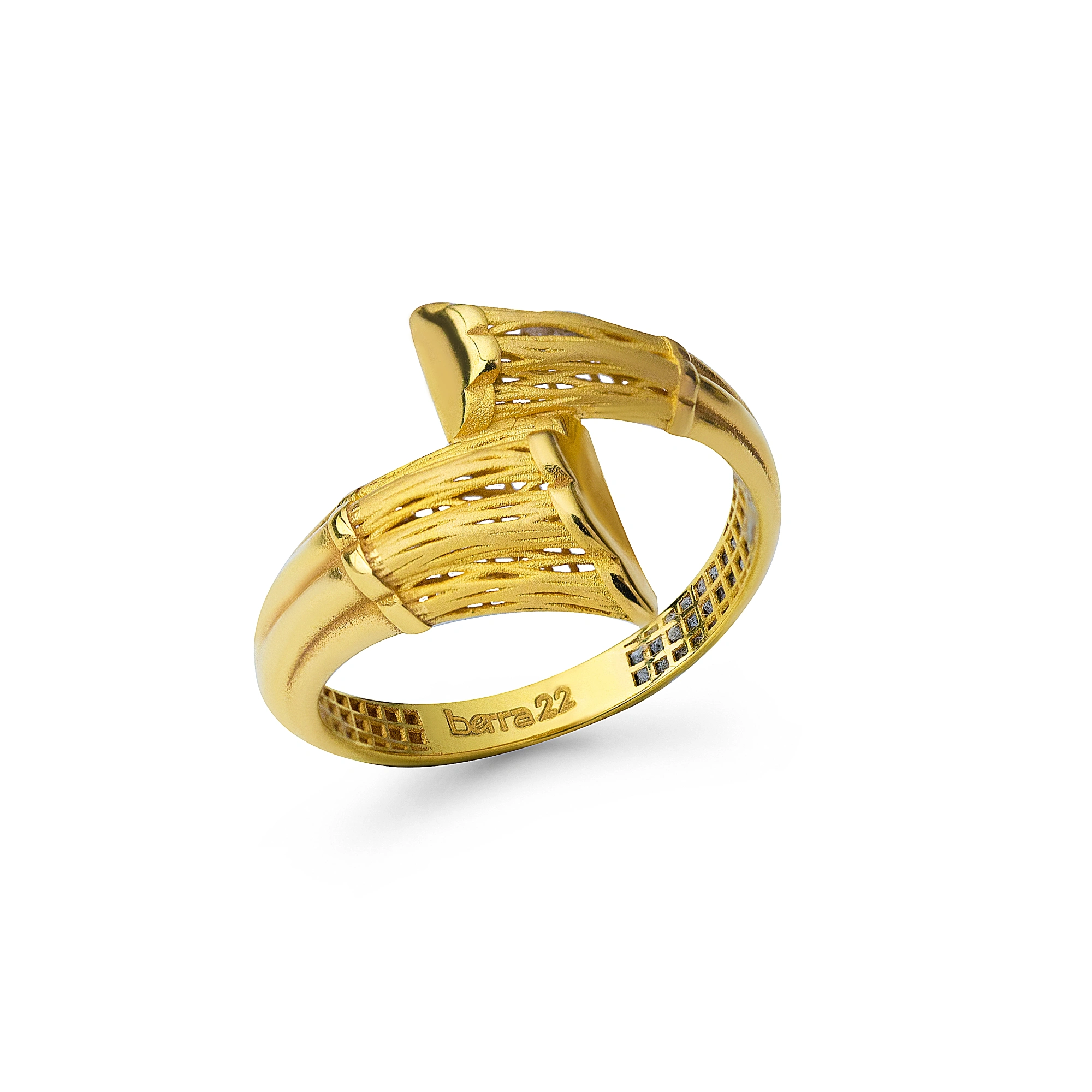 Telkari Taşsız 22 Ayar Altın Yüzük