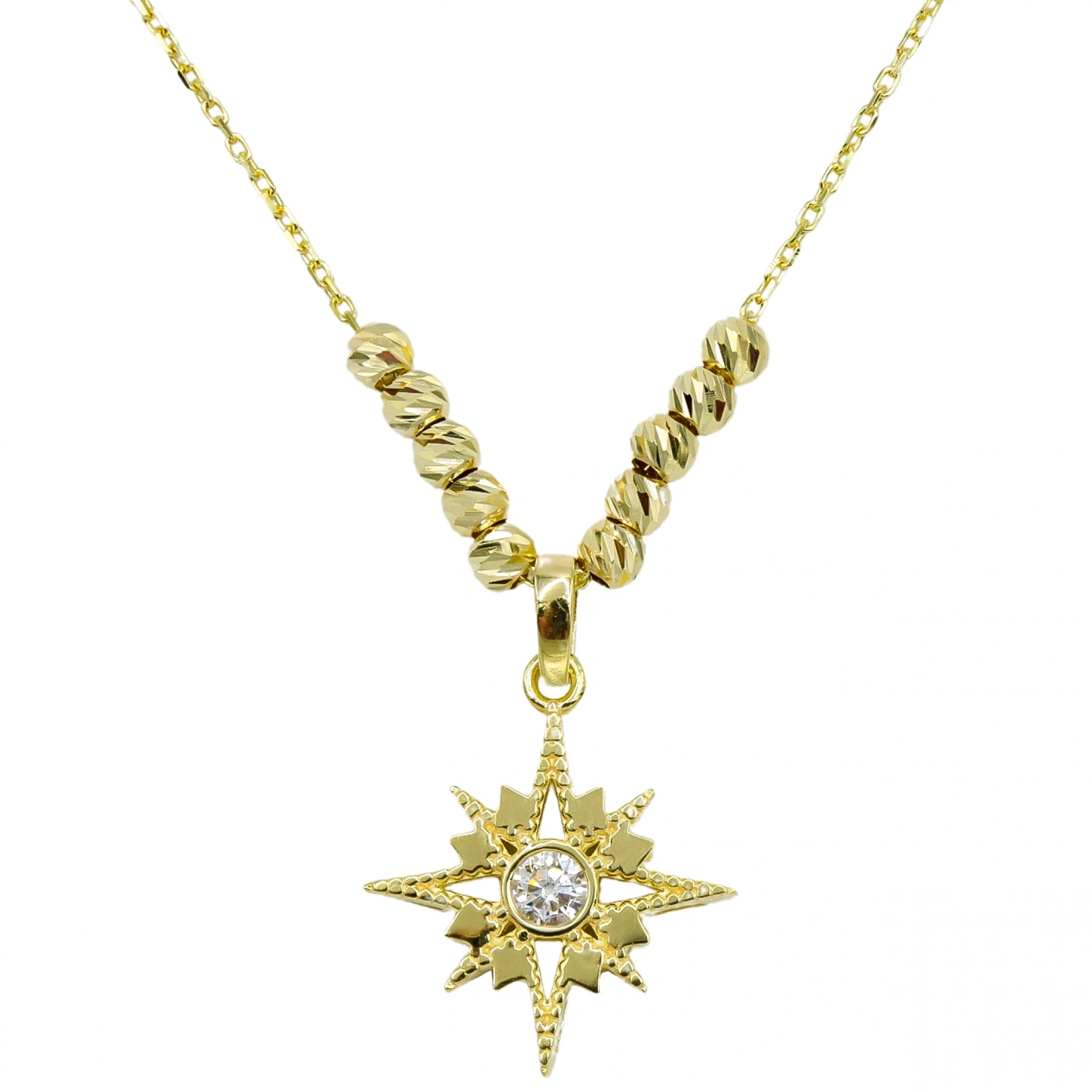 Kutup Yıldızı 8 Ayar Altın Kolye