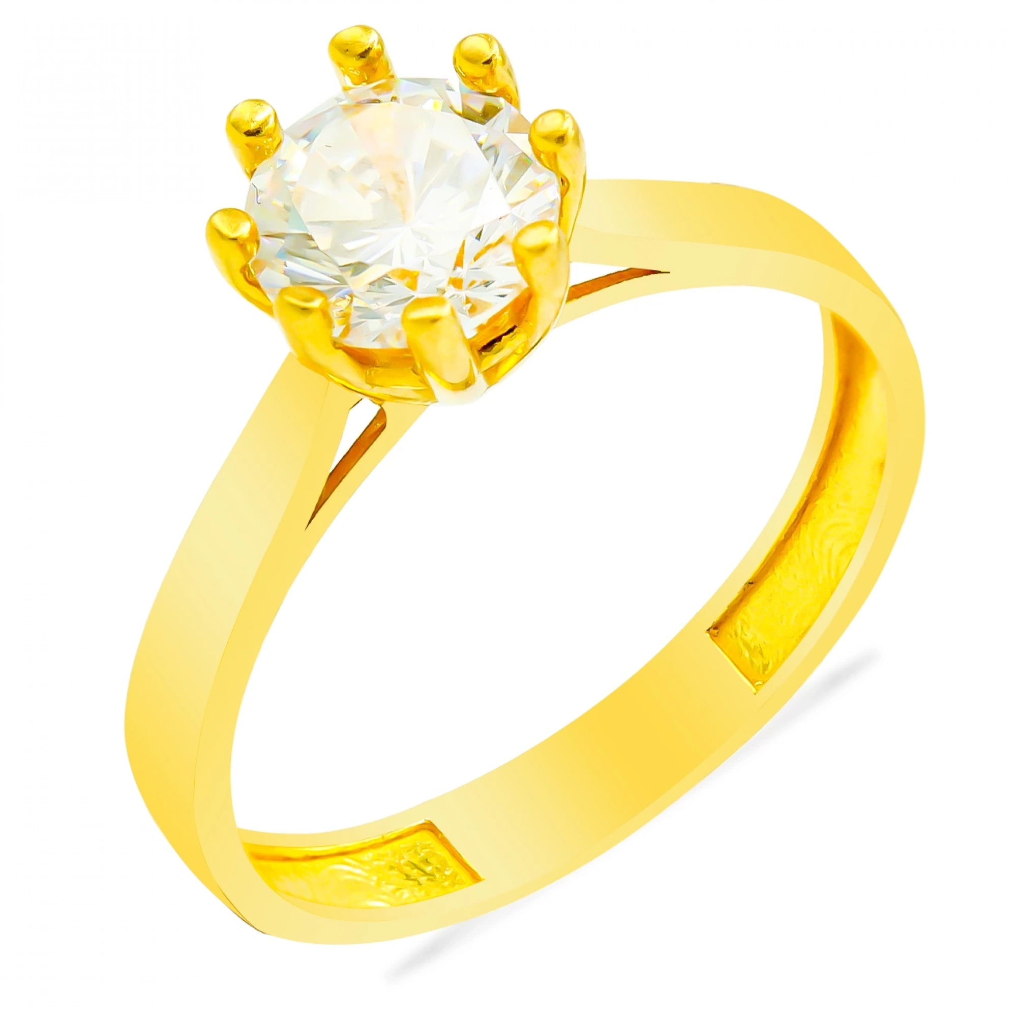 Lotus Tektaş 22 Ayar Altın Yüzük