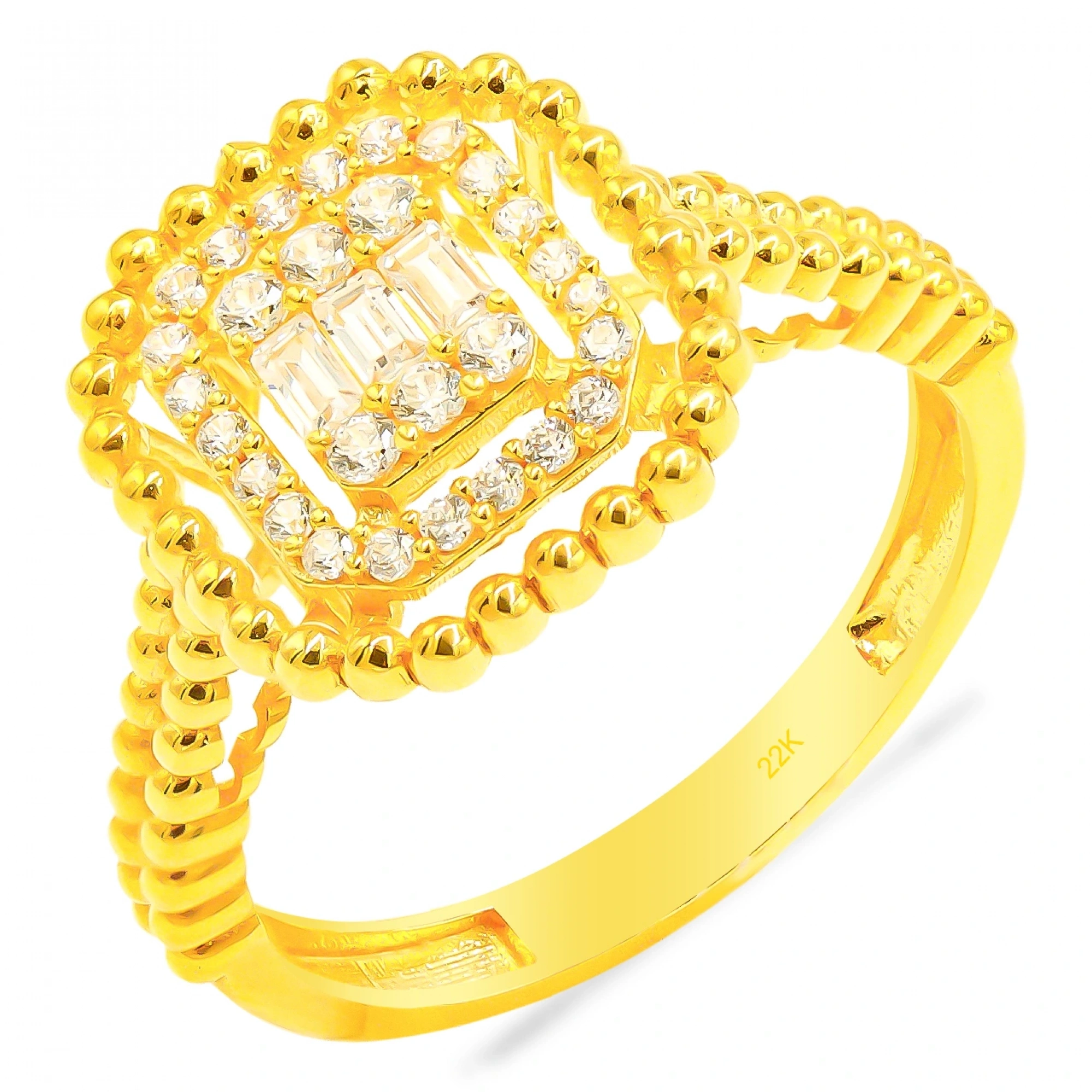 Baget 22 Ayar Altın Yüzük