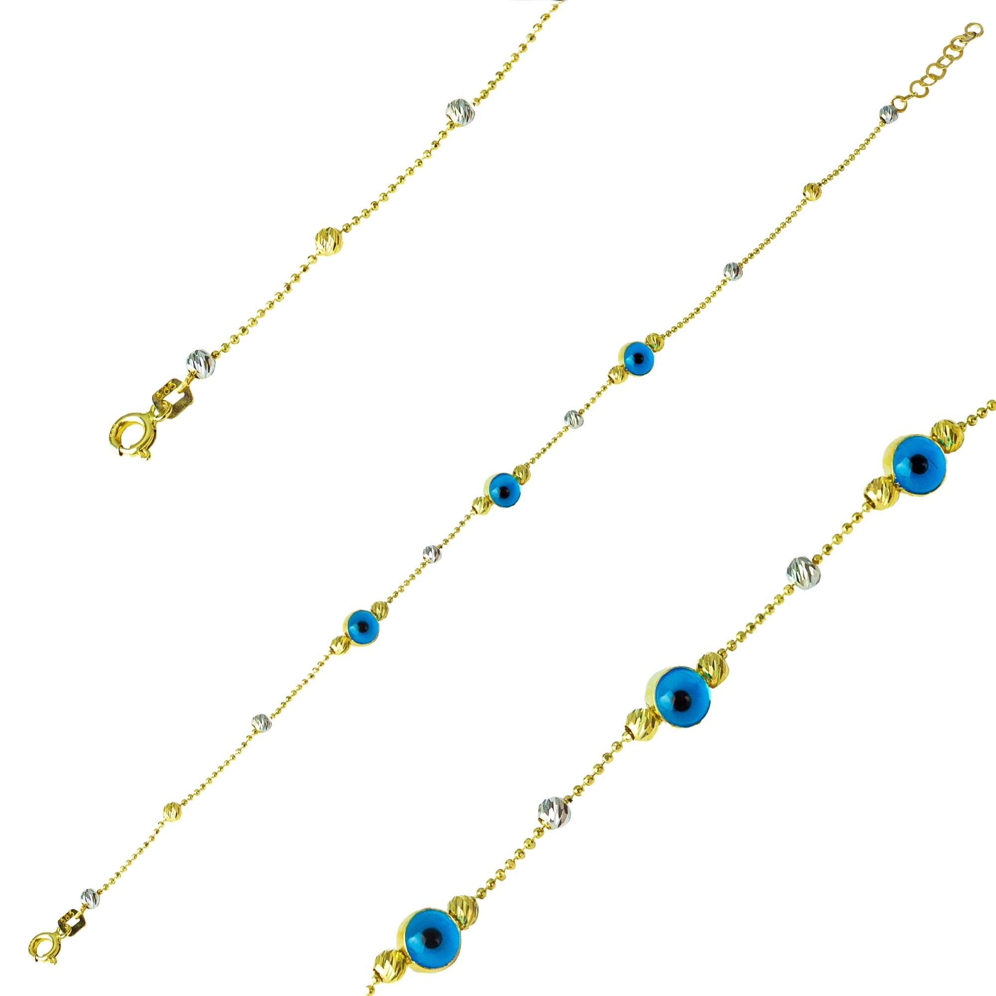 Nazar Boncuklu Toplu 14 Ayar Bileklik