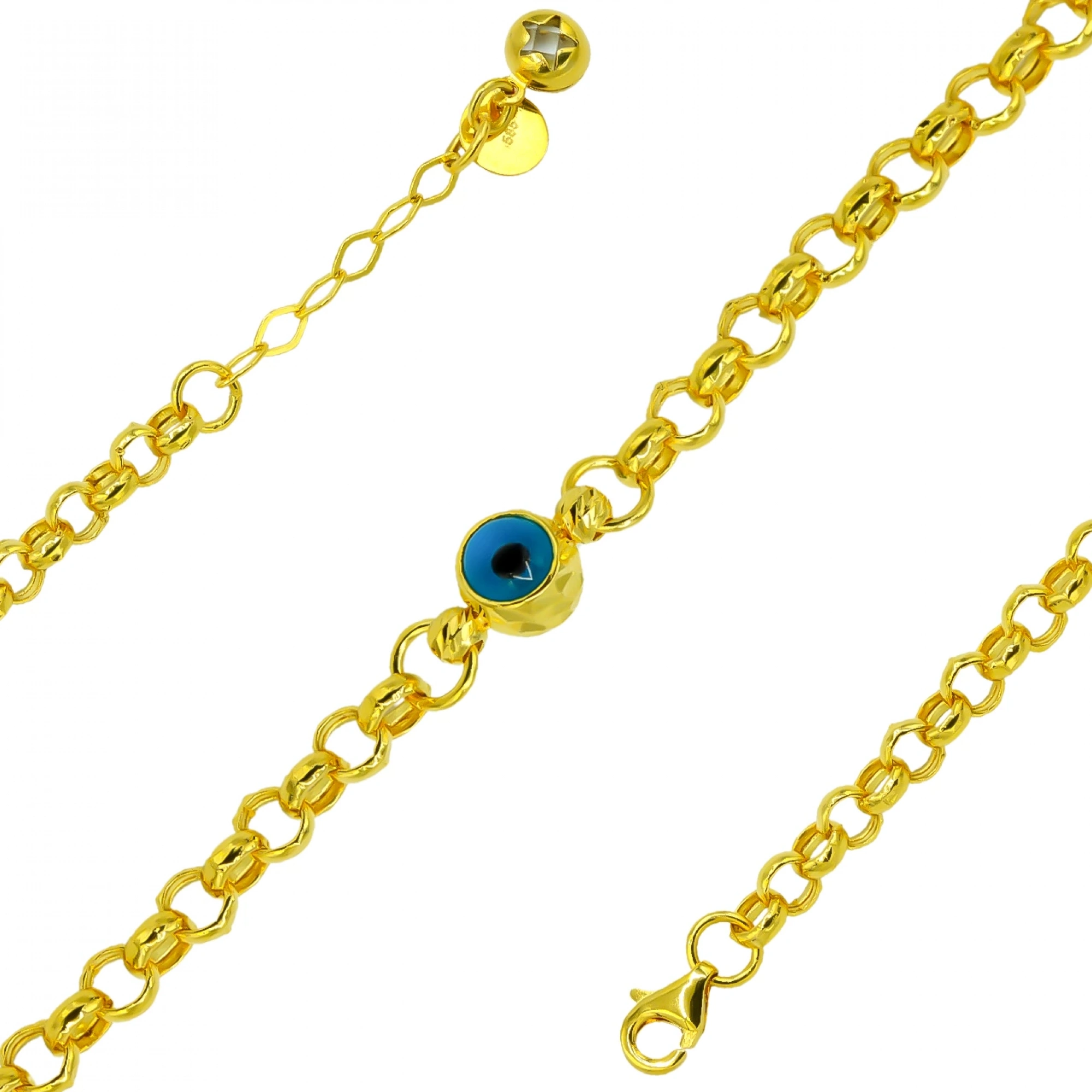 Nazarlı 14 Ayar Altın Bileklik