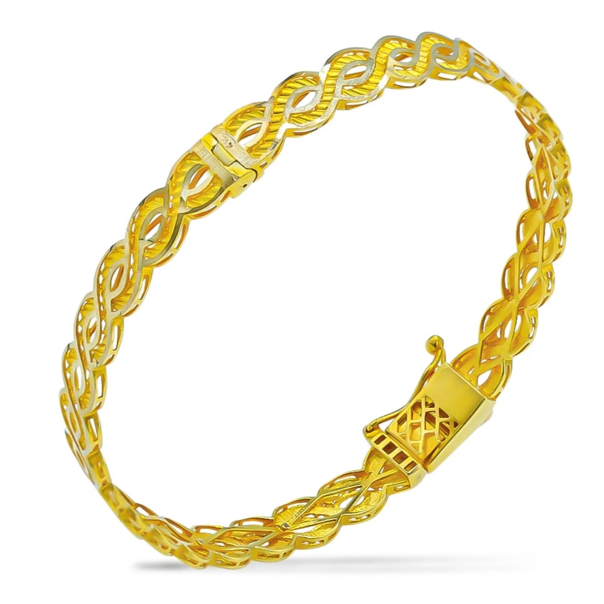 Örgü 8 Ayar Kelepçe Bilezik