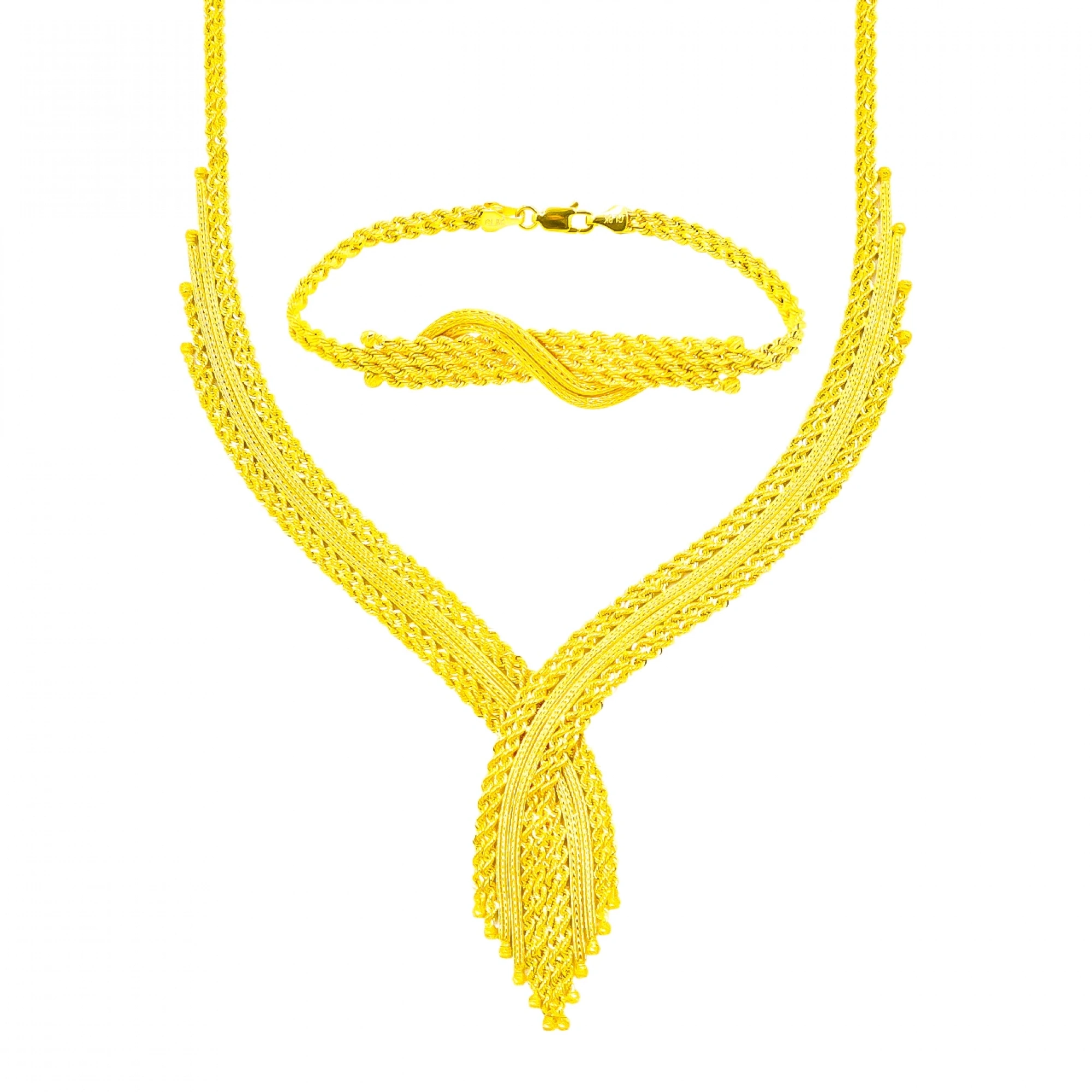 Örgü Dorika Model 8 Ayar Altın Set