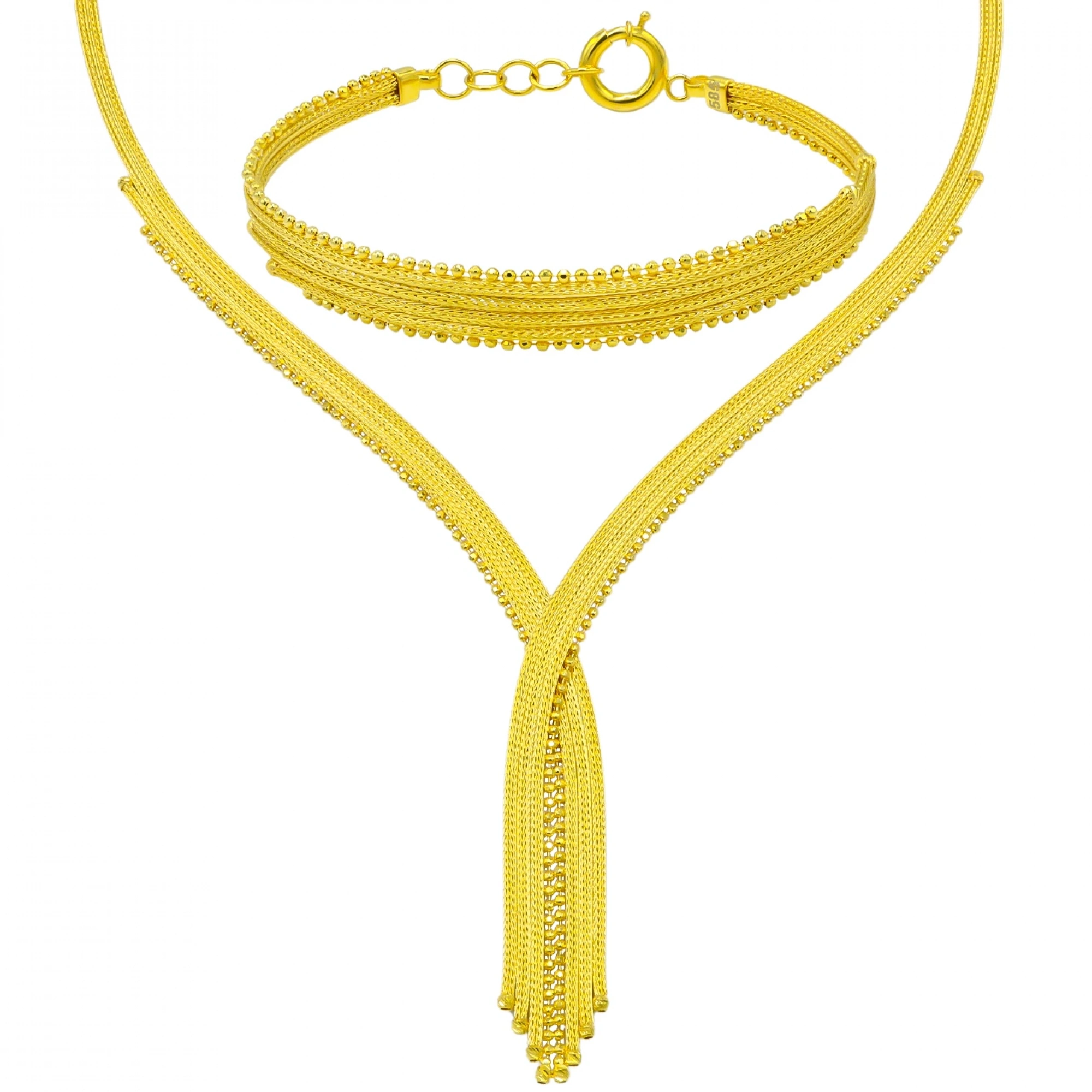 Örgü Model 14 Ayar Altın Set