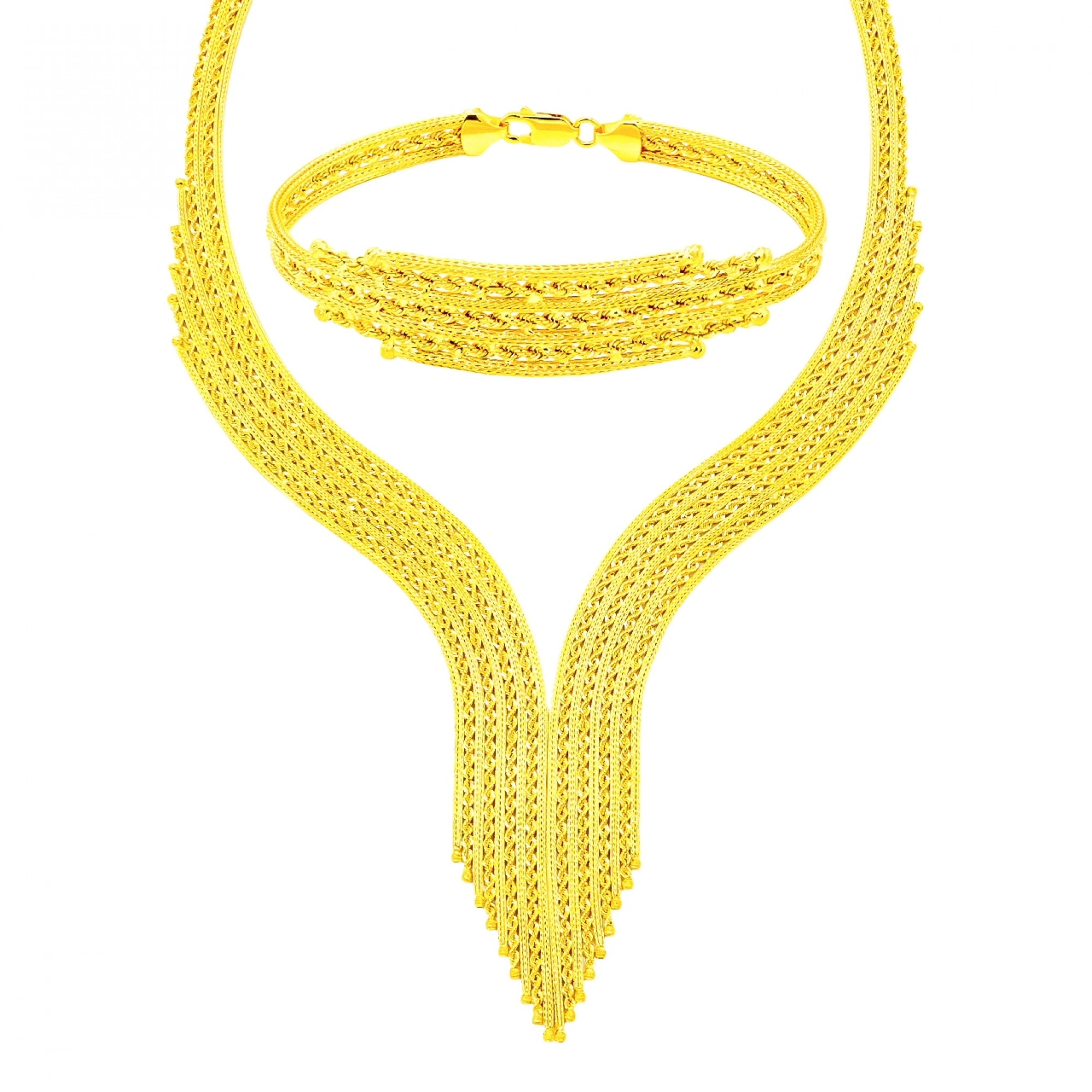 Örgü Model 8 Ayar Altın Set