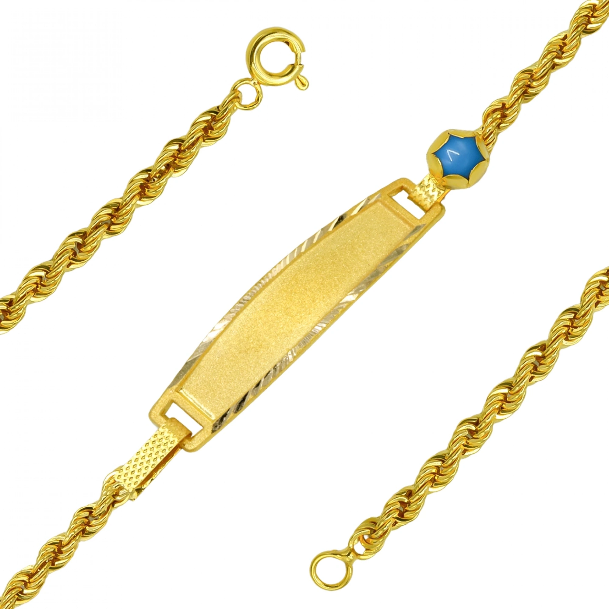 Burma Plaka Zincir 8 Ayar Altın Bileklik