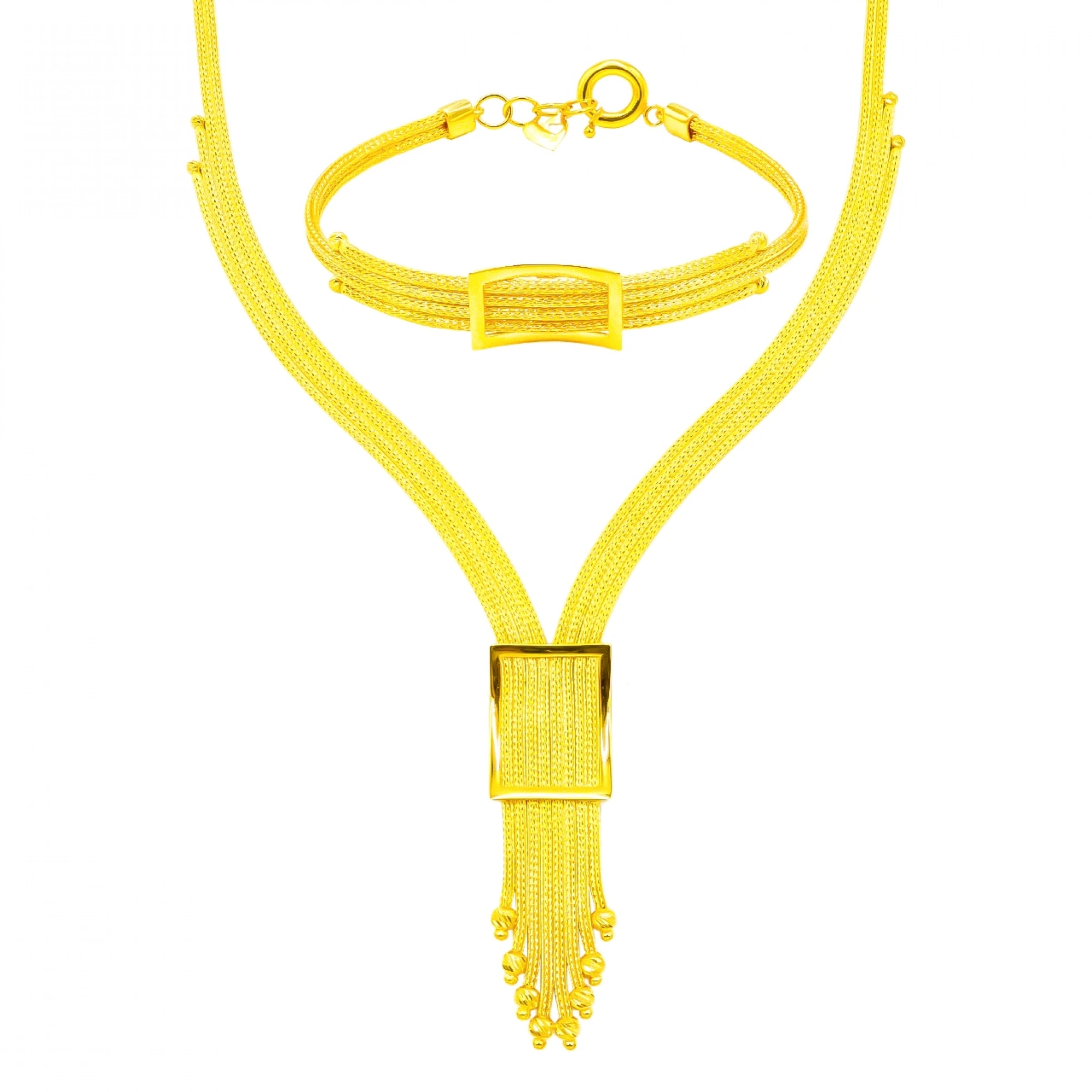 Hasır Tokalı Model 14 Ayar Altın Set