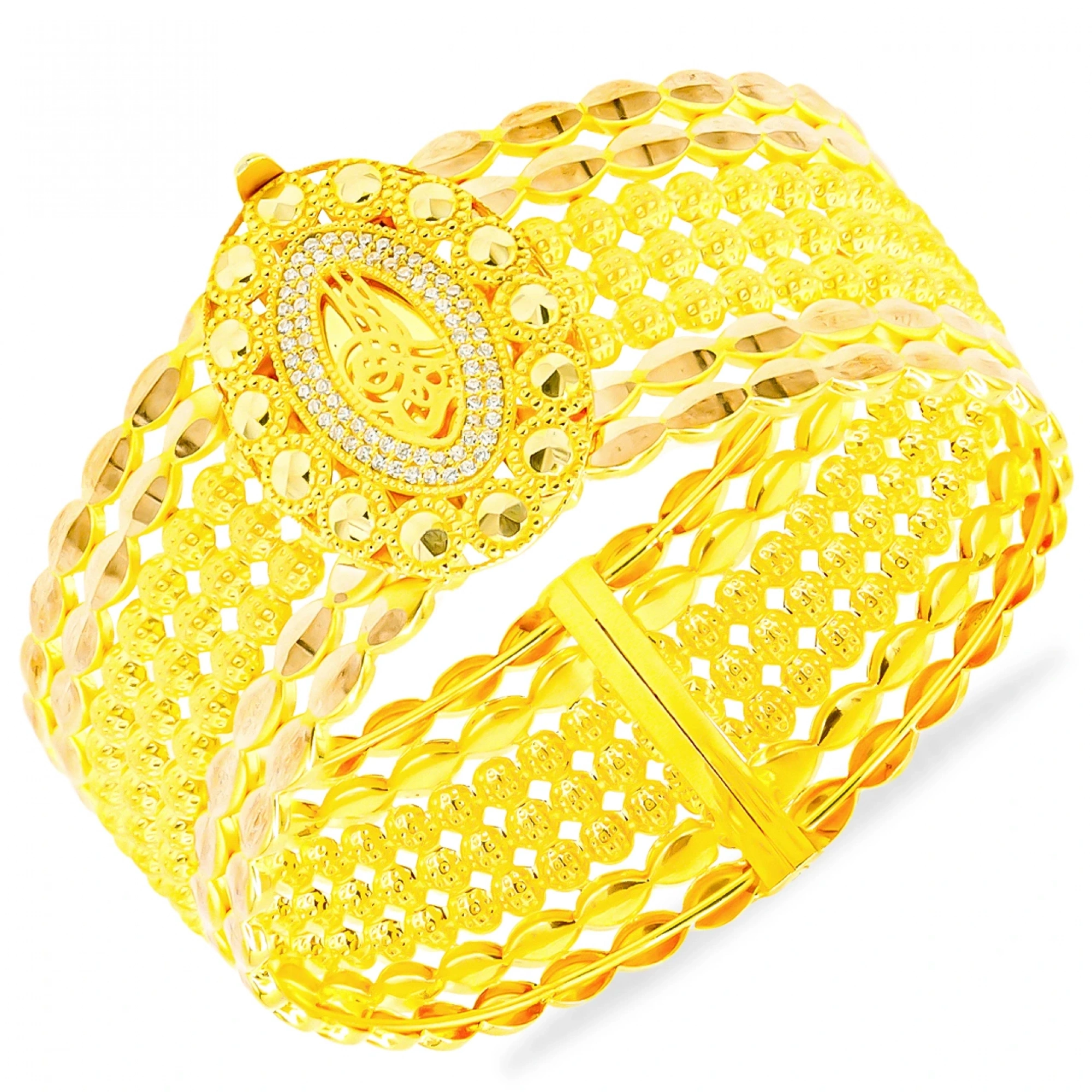 Örgü Toplu Model 8 Ayar Kelepçe Bilezik