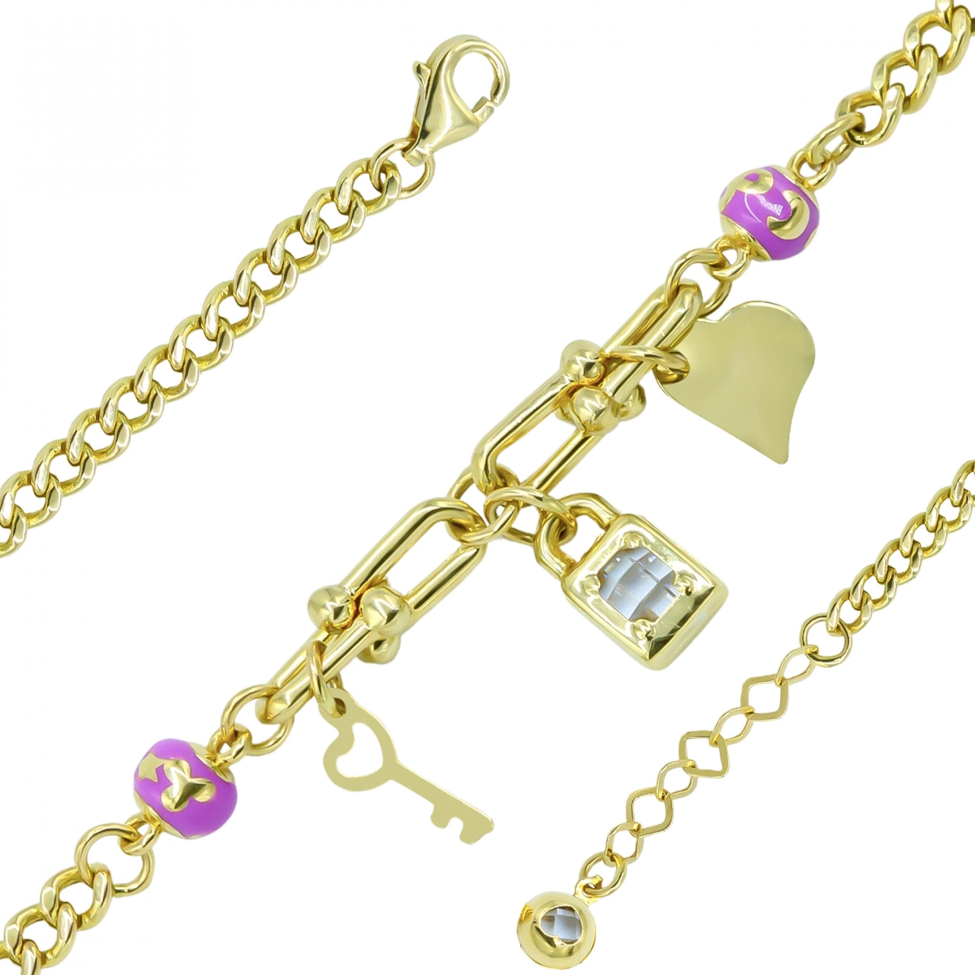 Panndora Model 14 Ayar Altın Bileklik