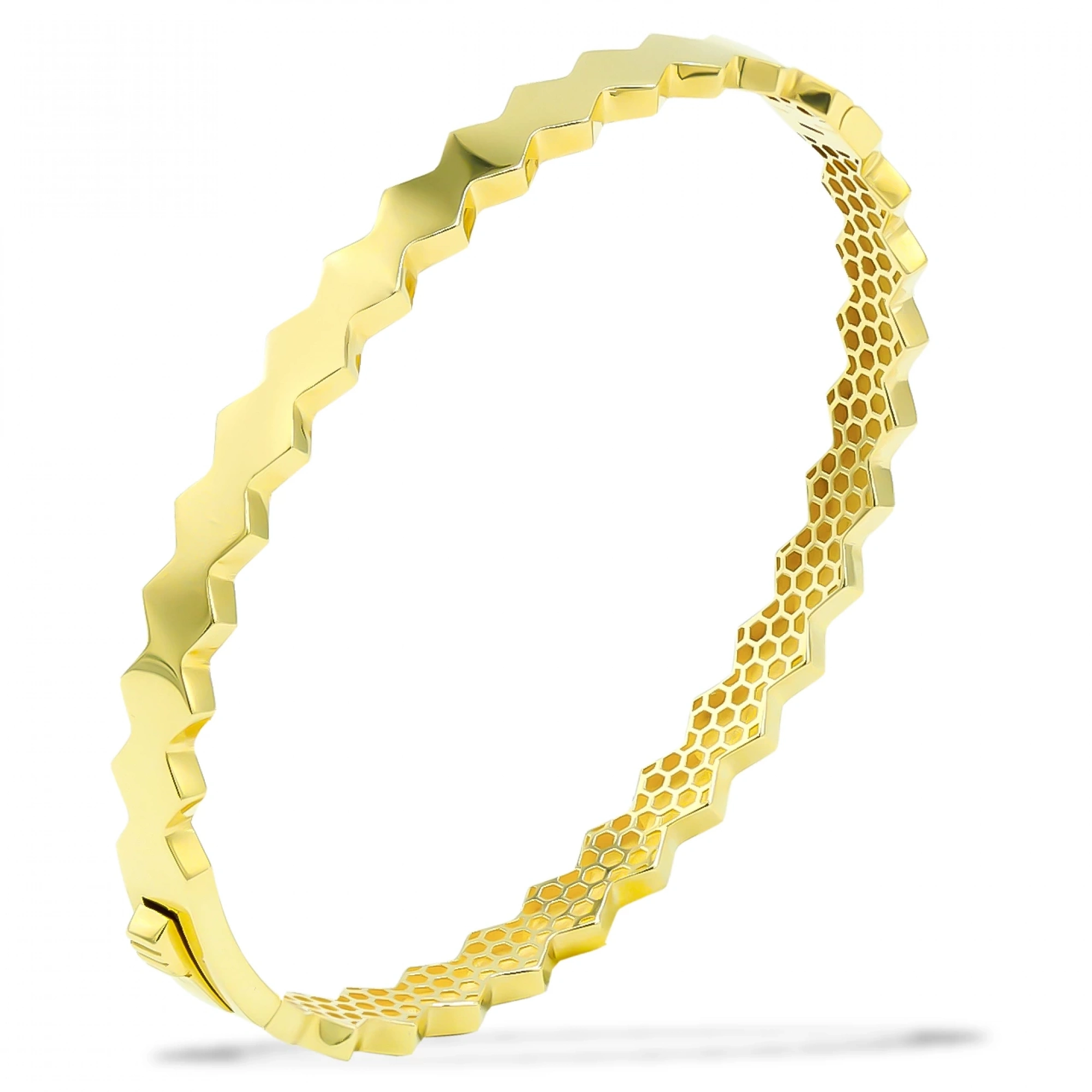 Taşsız Burgu 14 Ayar Kelepçe Bilezik