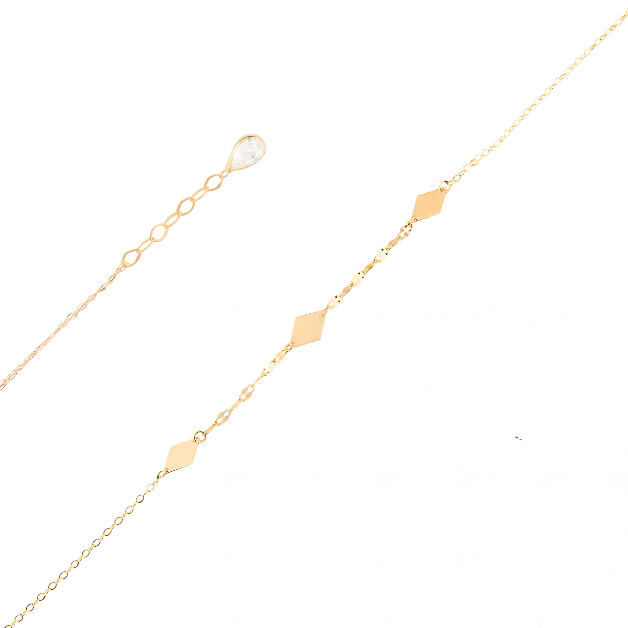 Prizma Figürlü 14 Ayar Altın Bileklik