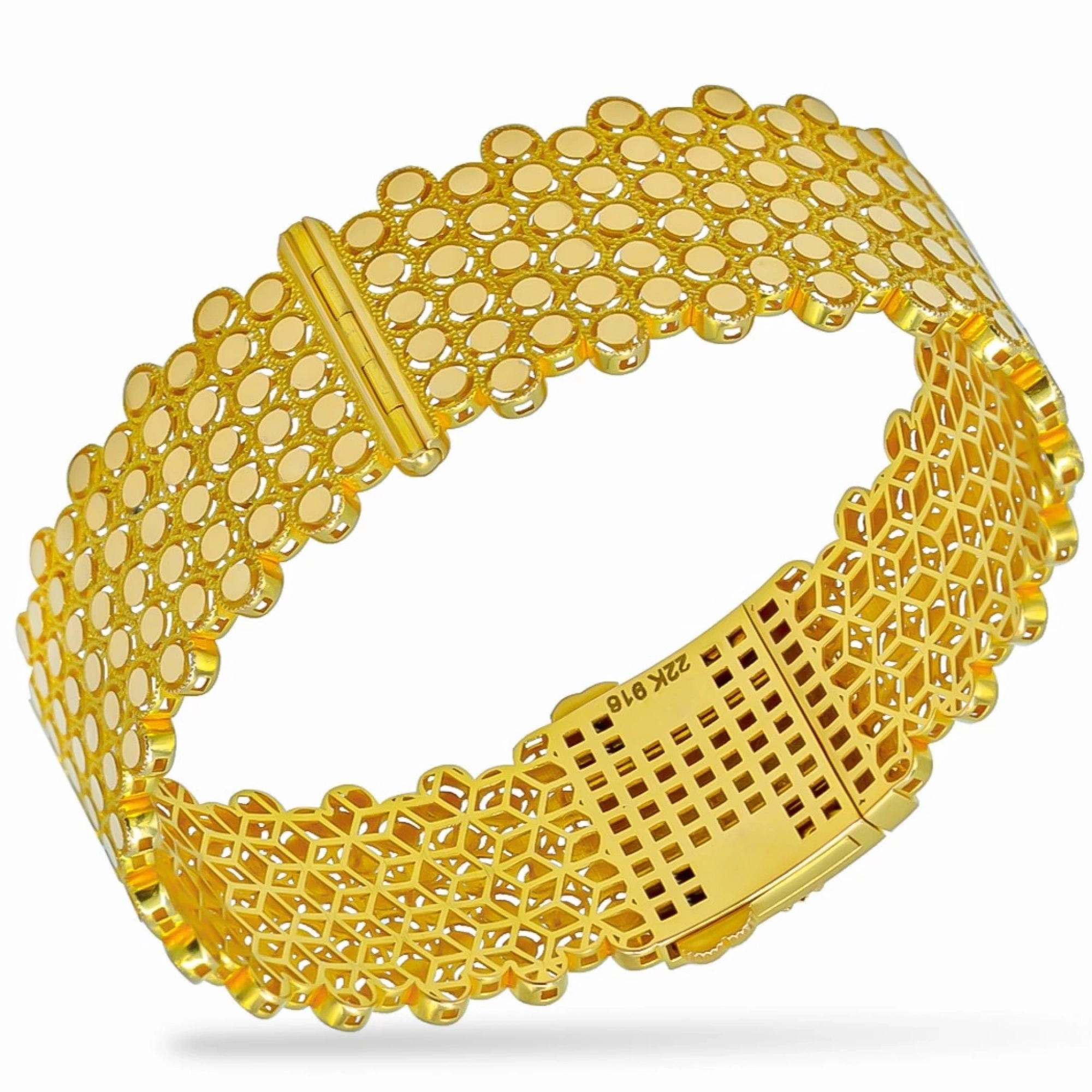 Pullu Model 22 Ayar Kelepçe Bilezik