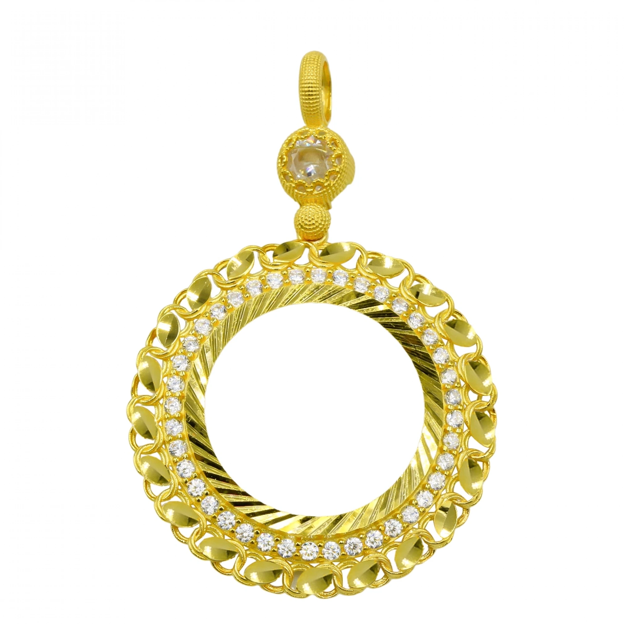 Pullu Taşlı Model 8 Ayar Yarım Altın Çerçeve