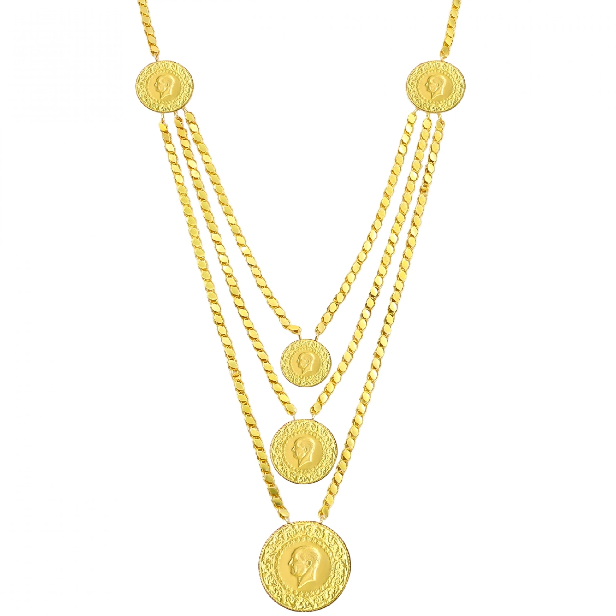 Pullu Zincir 22 Ayar Altın Gerdanlık