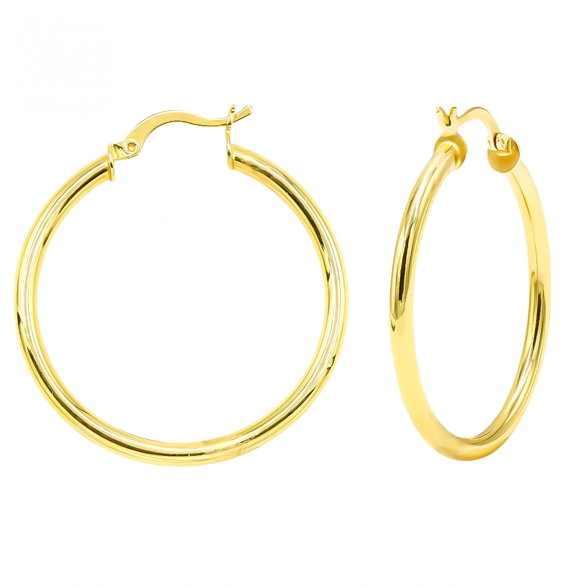 Halka 14 Ayar Halka Altın Küpe