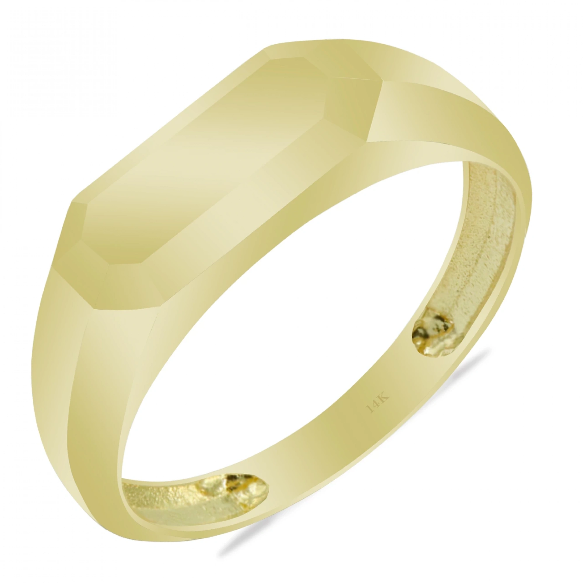 Sade 14 Ayar Altın Yüzük