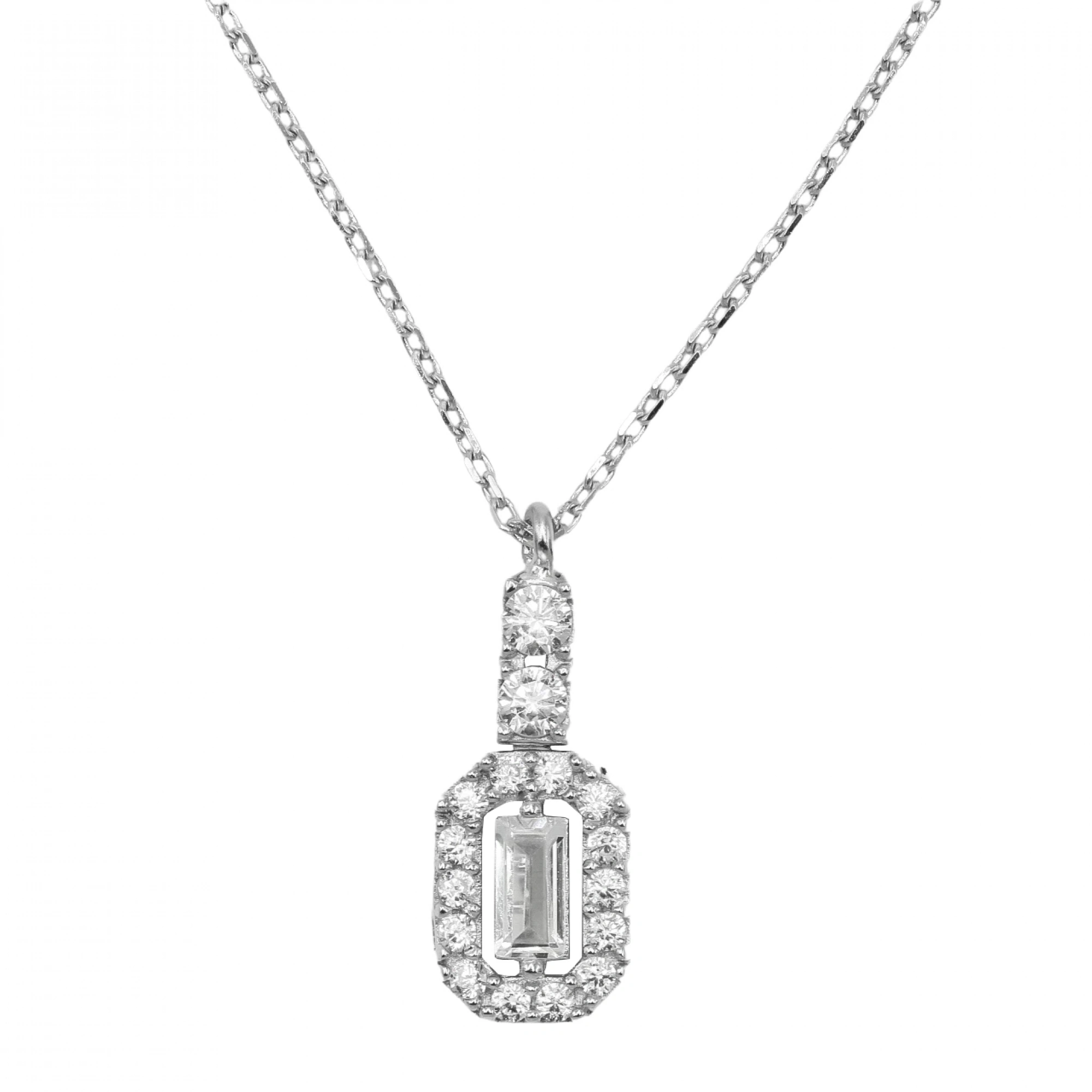 Sekizgen Baget 8 Ayar Altın Kolye