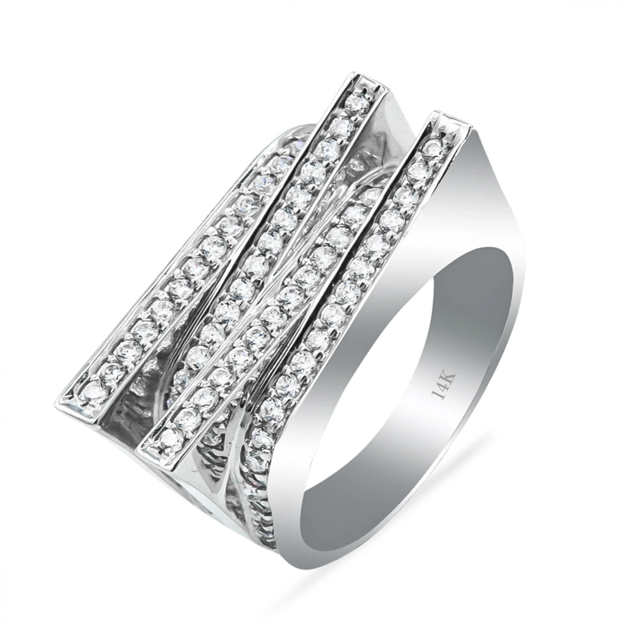 Sıra Taşlı 14 Ayar Altın Yüzük