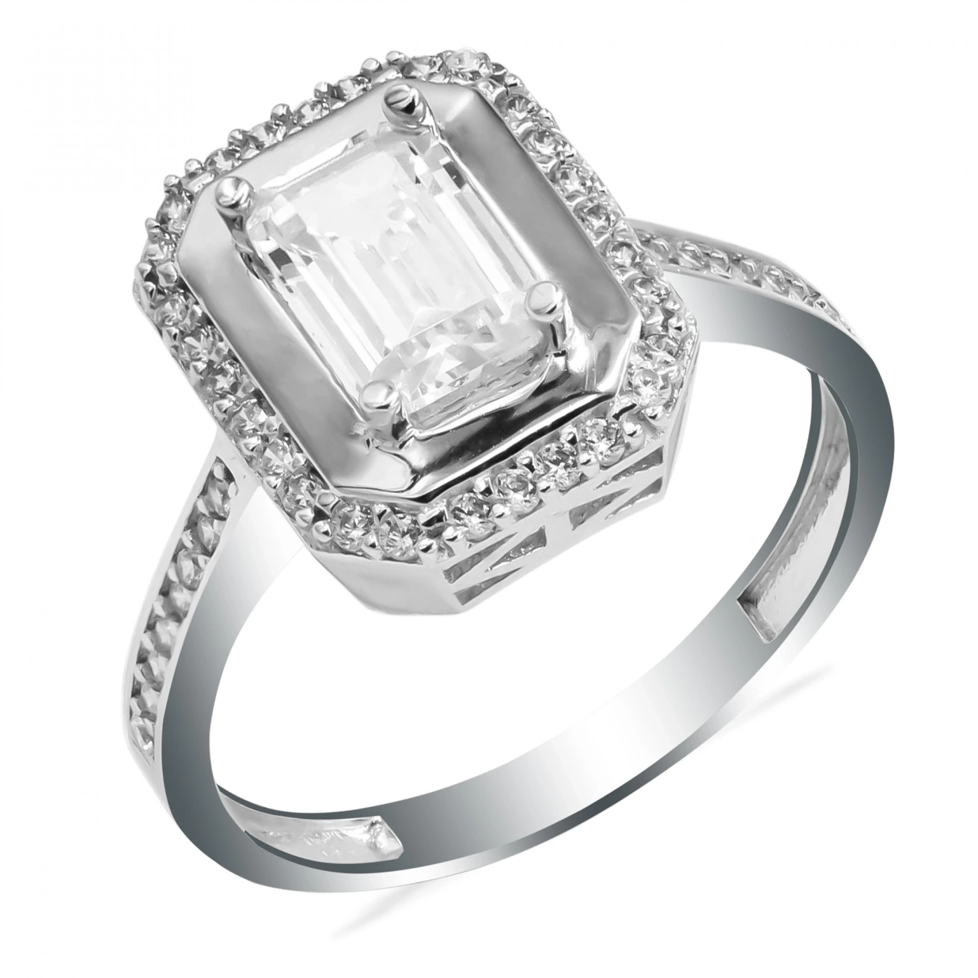 Sıralı Taşlı 14 Ayar Altın Baget Yüzük