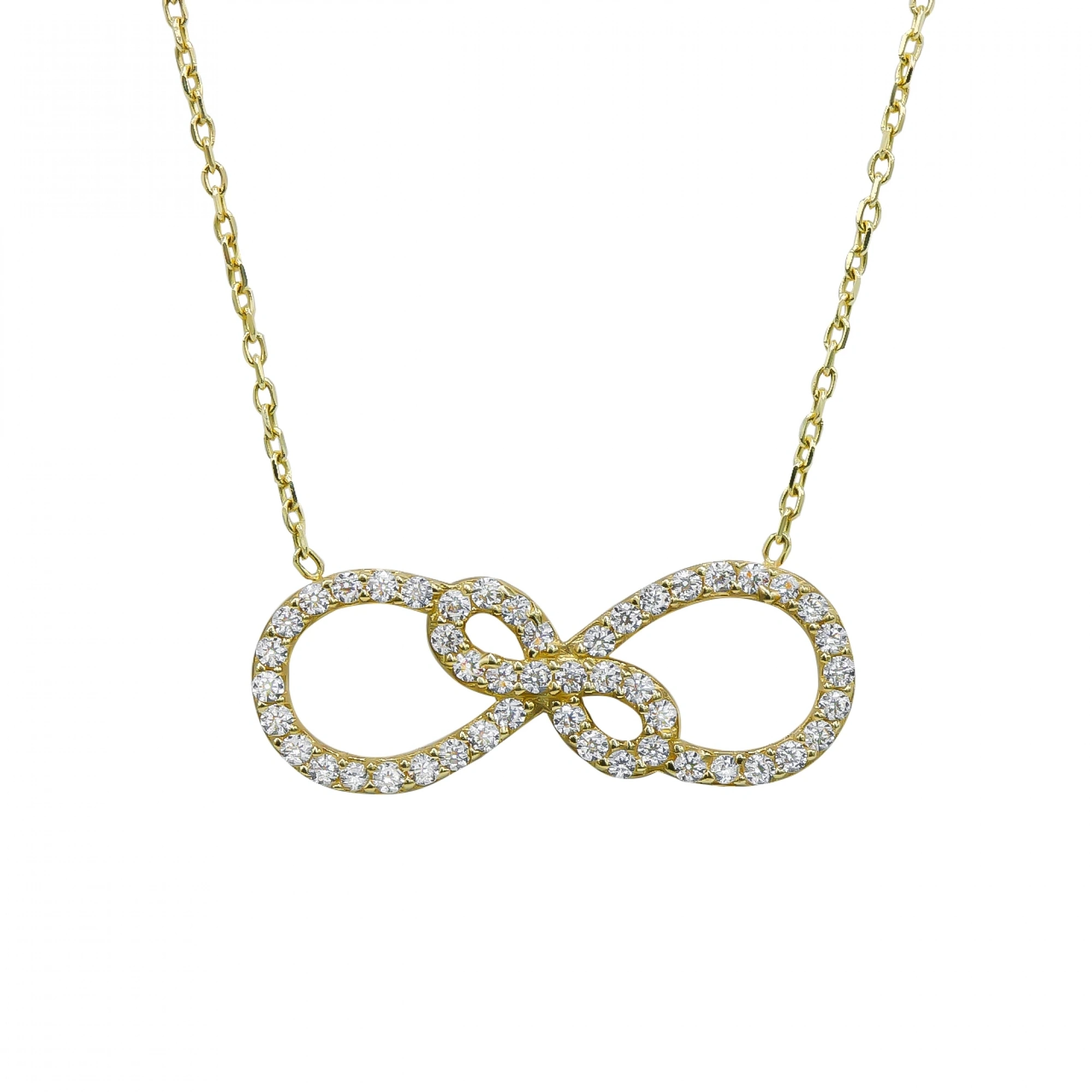 Sonsuzluk 14 Ayar Altın Kolye